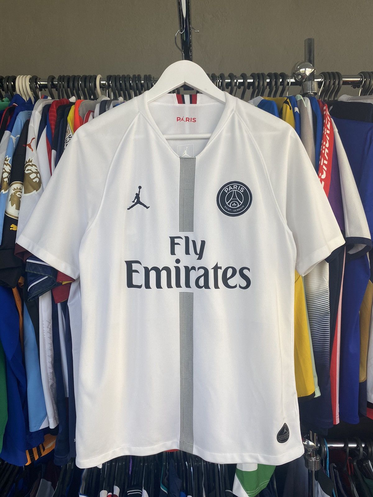 Jordan Brand 2018/19 JORDAN PSG #7 MBAPPE SOCCER FOOTBALL JERSEY SHIRT Size US M / EU 48-50 / 2 - 1 Thumbnail
