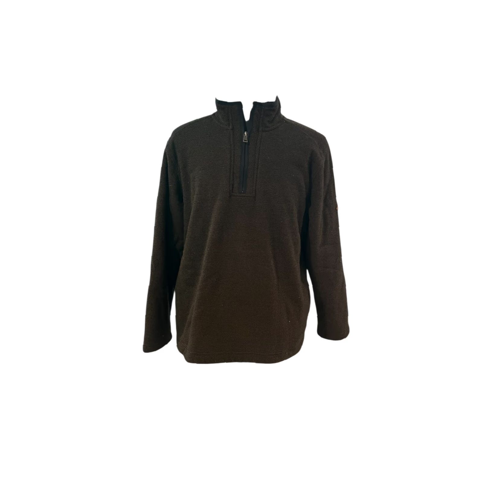 Orvis Orvis Jacket Mens XL Brown 1/4 Zip Pullover Fleece Lined Sherpa Polyester Pockets Regular Outdoor Classic Size US XL / EU 56 / 4 - 2 Thumbnail