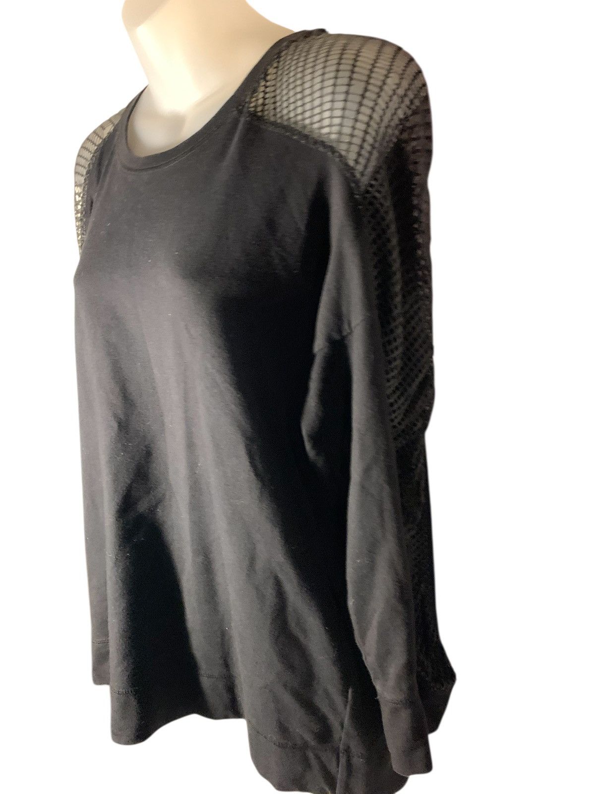 Jones New York Long Sleeved Mesh Top (item#10140) Size XL / US 12-14 / IT 48-50 - 2 Thumbnail