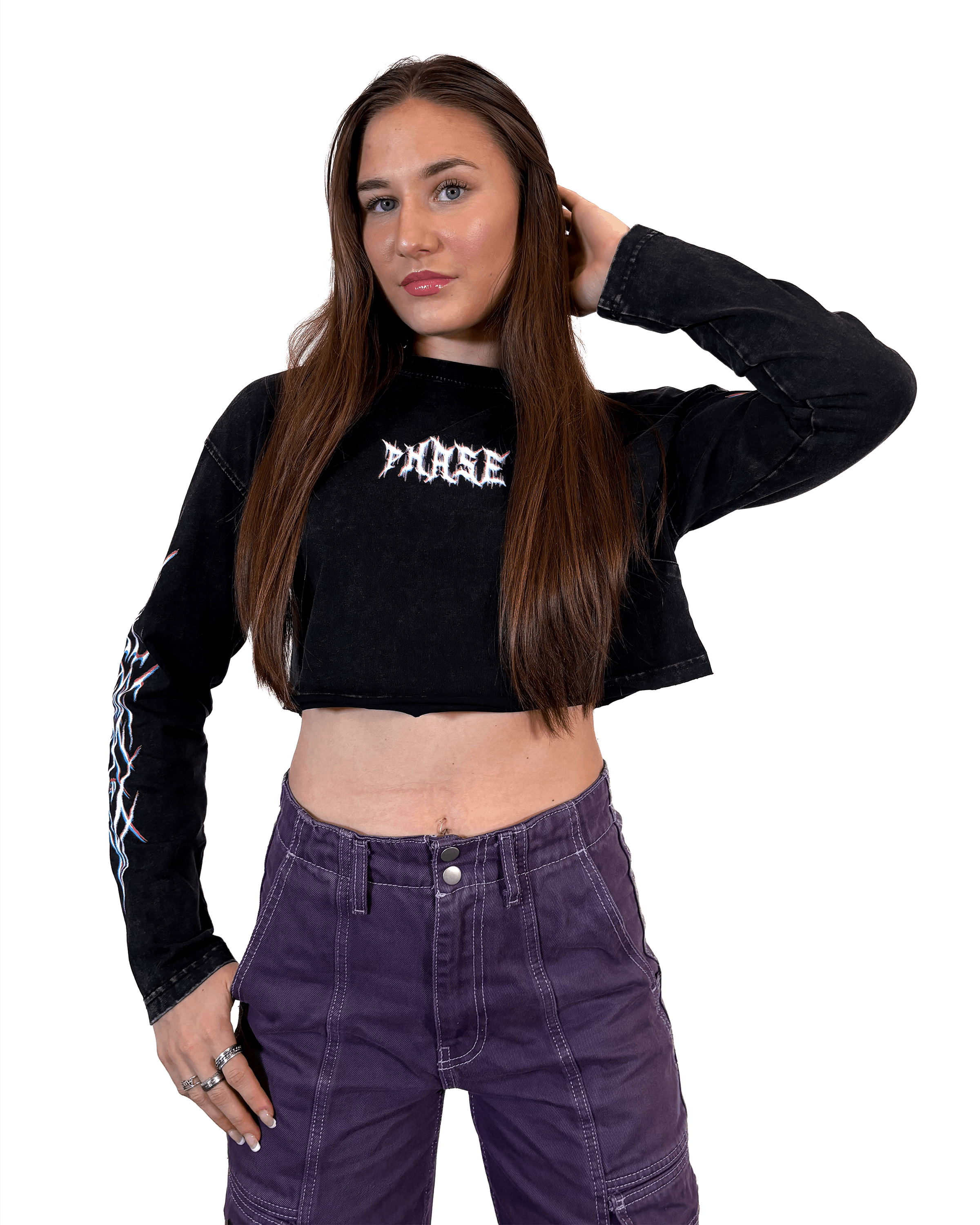 PHASE Garments Xerox Longsleeve Crop Top Size Medium Size M / US 6-8 / IT 42-44 - 4 Thumbnail