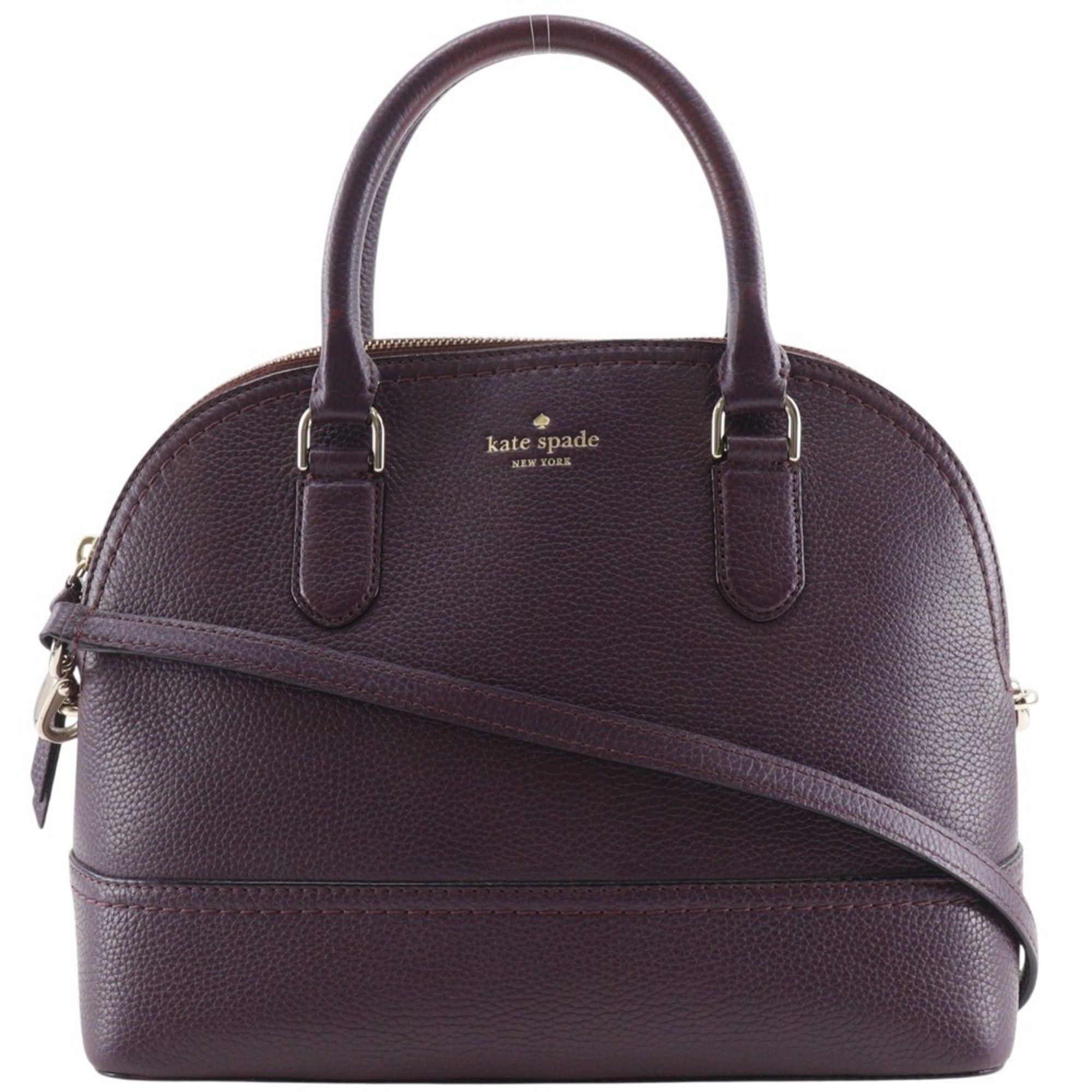 Kate Spade Kate Spade 2-Way Shoulder Handbag, Leather, Purple, 2-Way, A5 Size, Zipper, Women's Size ONE SIZE - 1 Thumbnail