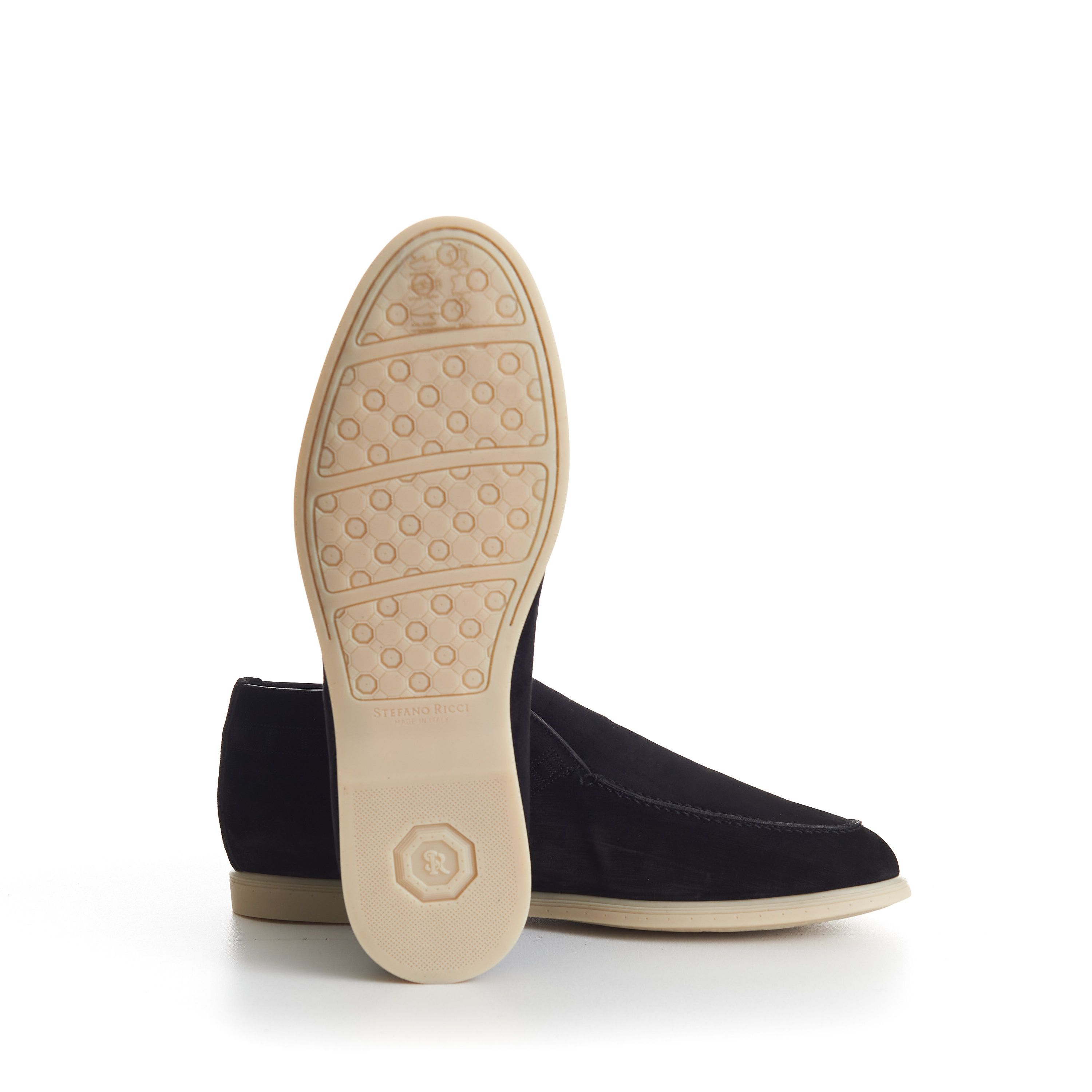 Stefano Ricci Black Suede Slip-On Ankle Boots - Eagle Head Application Size US 9.5 / EU 42-43 - 10 Thumbnail