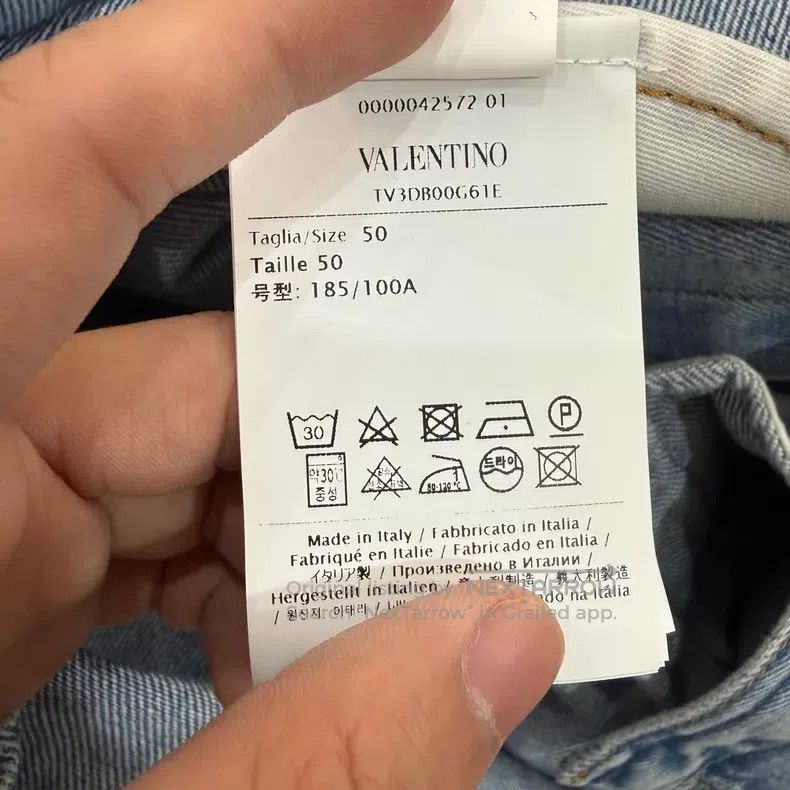 Valentino Valentino Denim shirt with big logo print Size US L / EU 52-54 / 3 - 5 Thumbnail