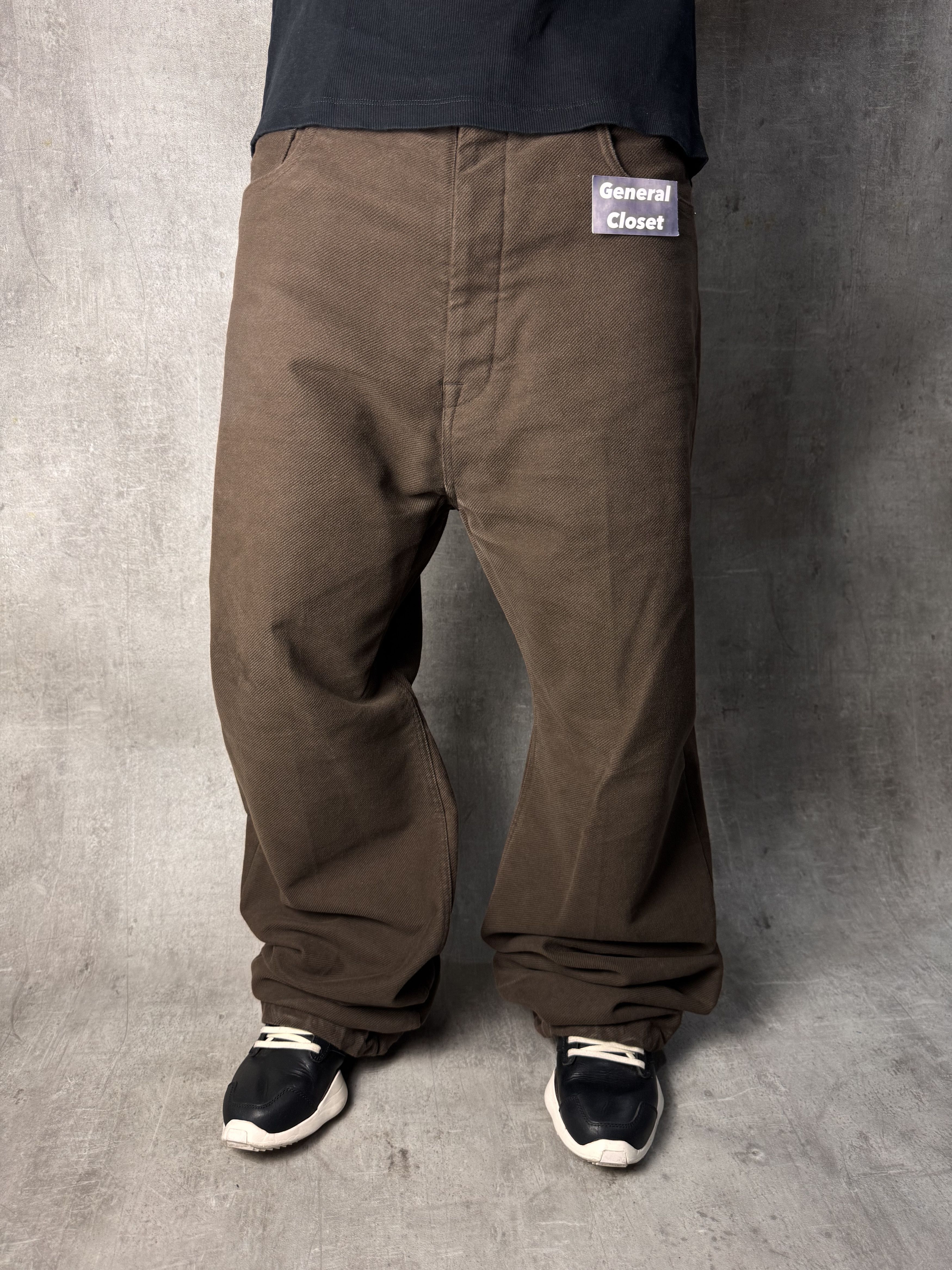 Rick Owens RICK OWENS FW23 Luxor Geth Jeans in Brown Denim Size 34 Size US 34 / EU 50 - 2 Thumbnail