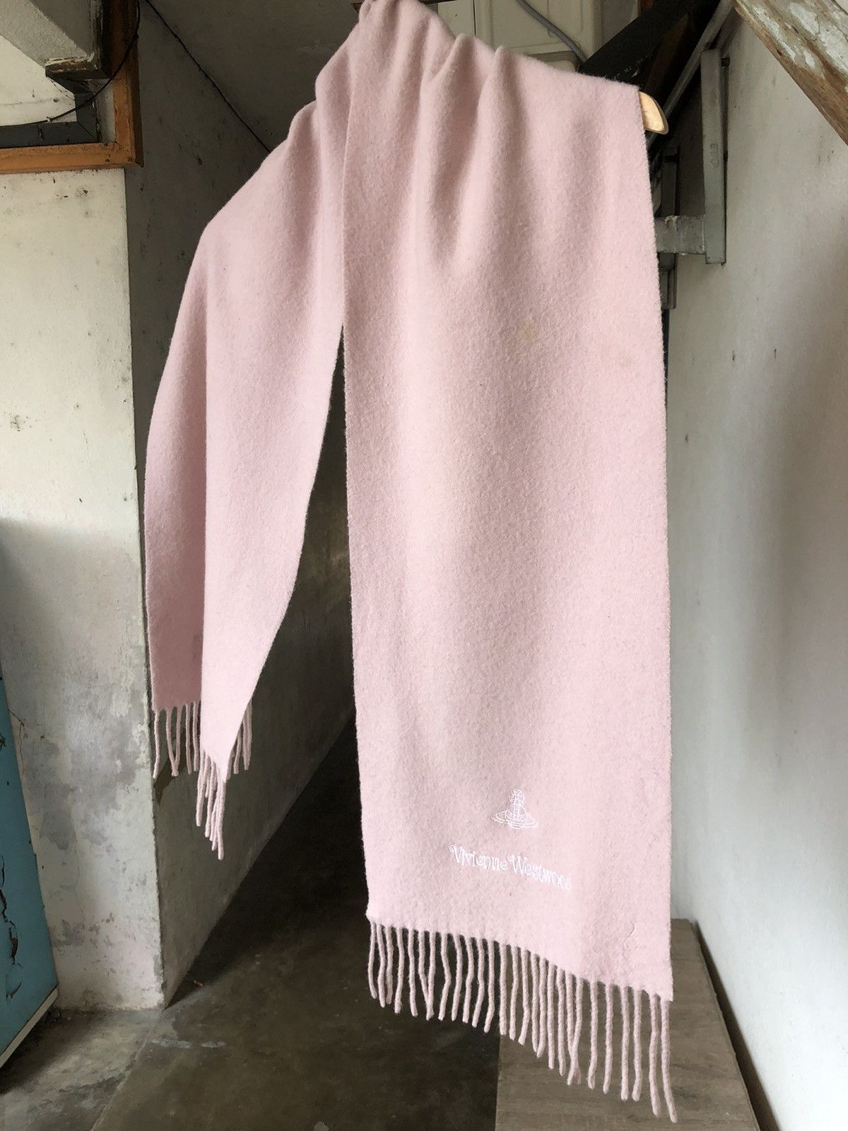 Vivienne Westwood Vivienne Westwood Embroidery Logo Wool Scarf Size ONE SIZE - 4 Thumbnail