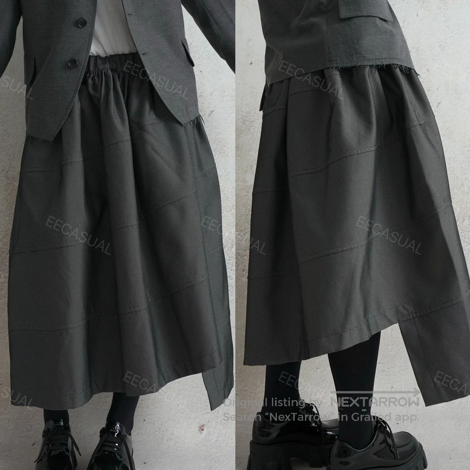 CDG by Comme des Garcons CDG Rei Kawakubo Gray Fringe Blazer. Size XS / US 0-2 / IT 36-38 - 7 Thumbnail