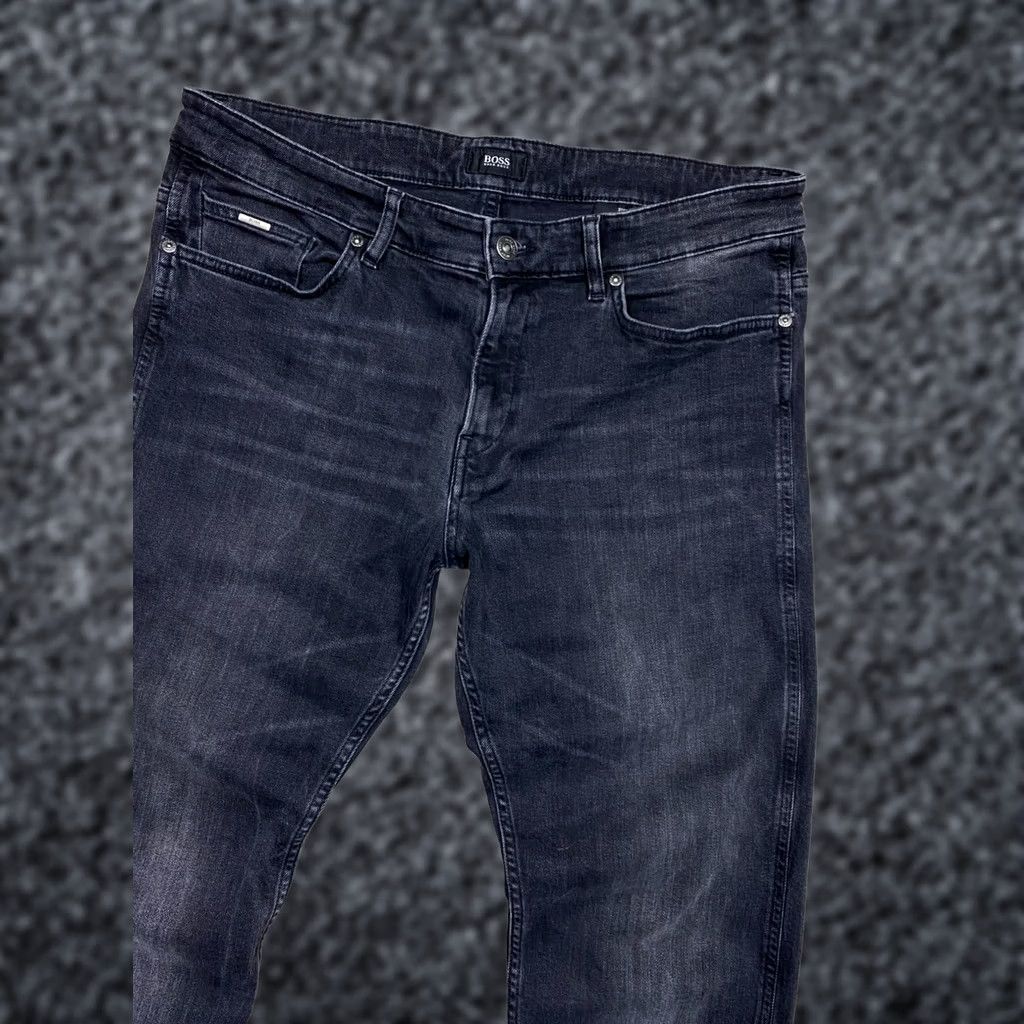 Hugo Boss HUGO BOSS Mens Grey Denim Jeans Size 34 Slim Straight 34 Inseam 34 In Color Grey/Gray Jeans Size US 34 / EU 50 - 1 Thumbnail