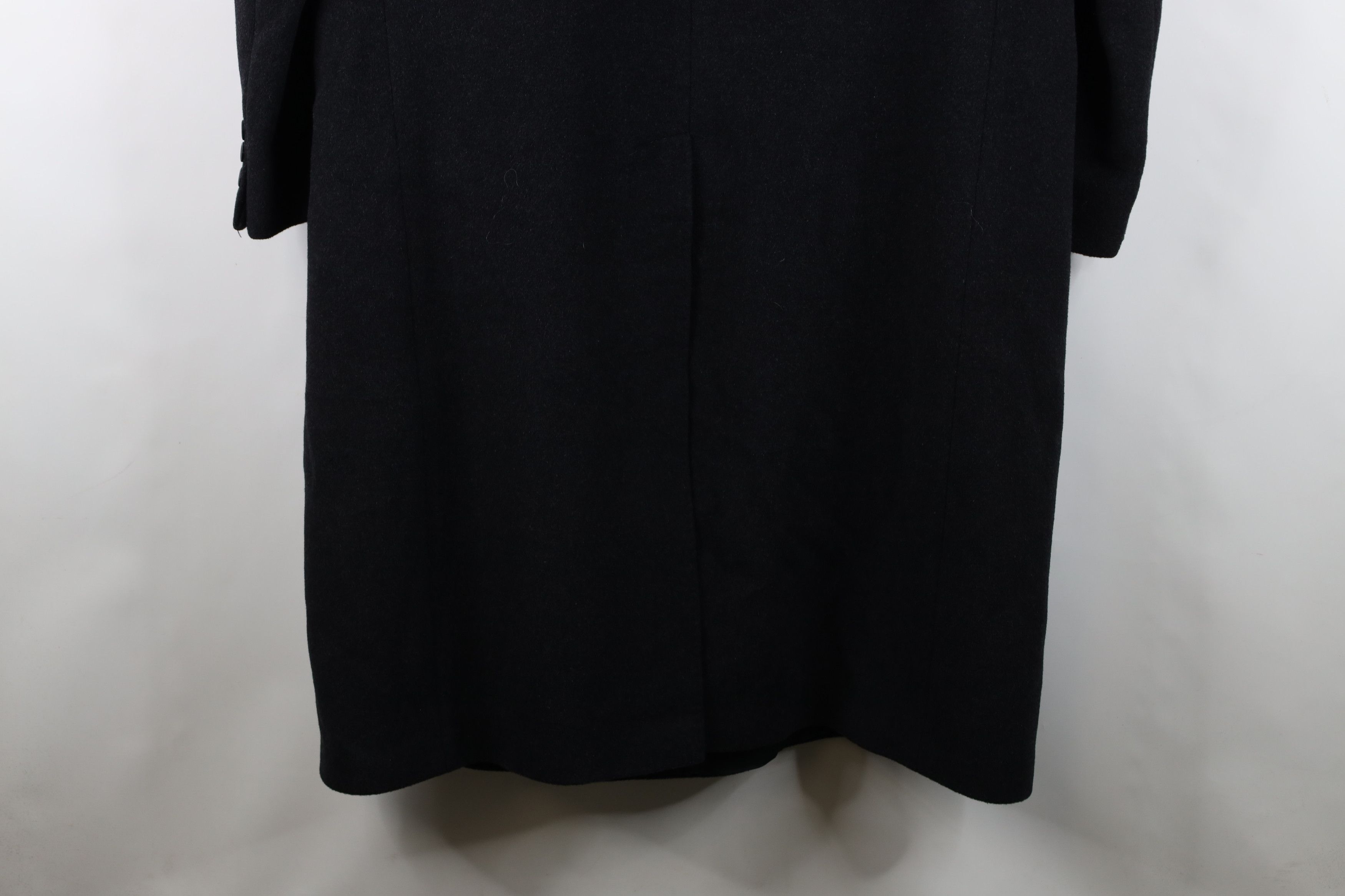 Vintage Vintage 90s Rockabilly Double Breasted Overcoat Jacket Black Size US XXL / EU 58 / 5 - 16 Thumbnail