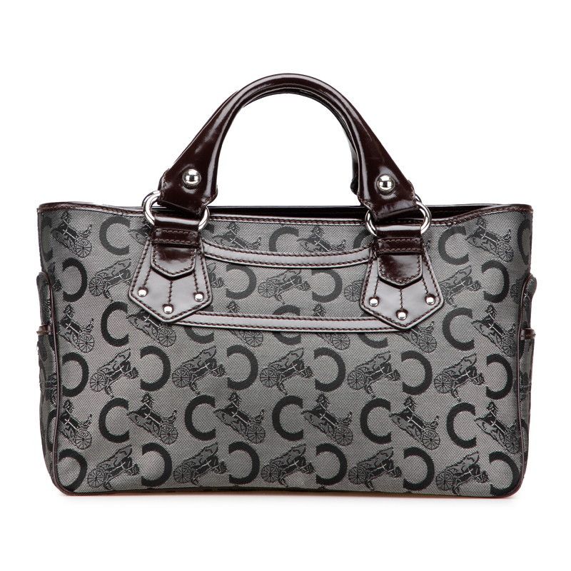 バッグ CELINE C MACADAM LEATHER BOOGIE HAND BAG Celine boogie bag macadam - Gem