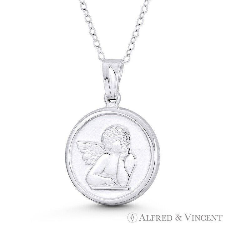 Other Winged Cherub Guardian Angel Charm 18mm Baptismal Pendant Size ONE SIZE - 1 Preview