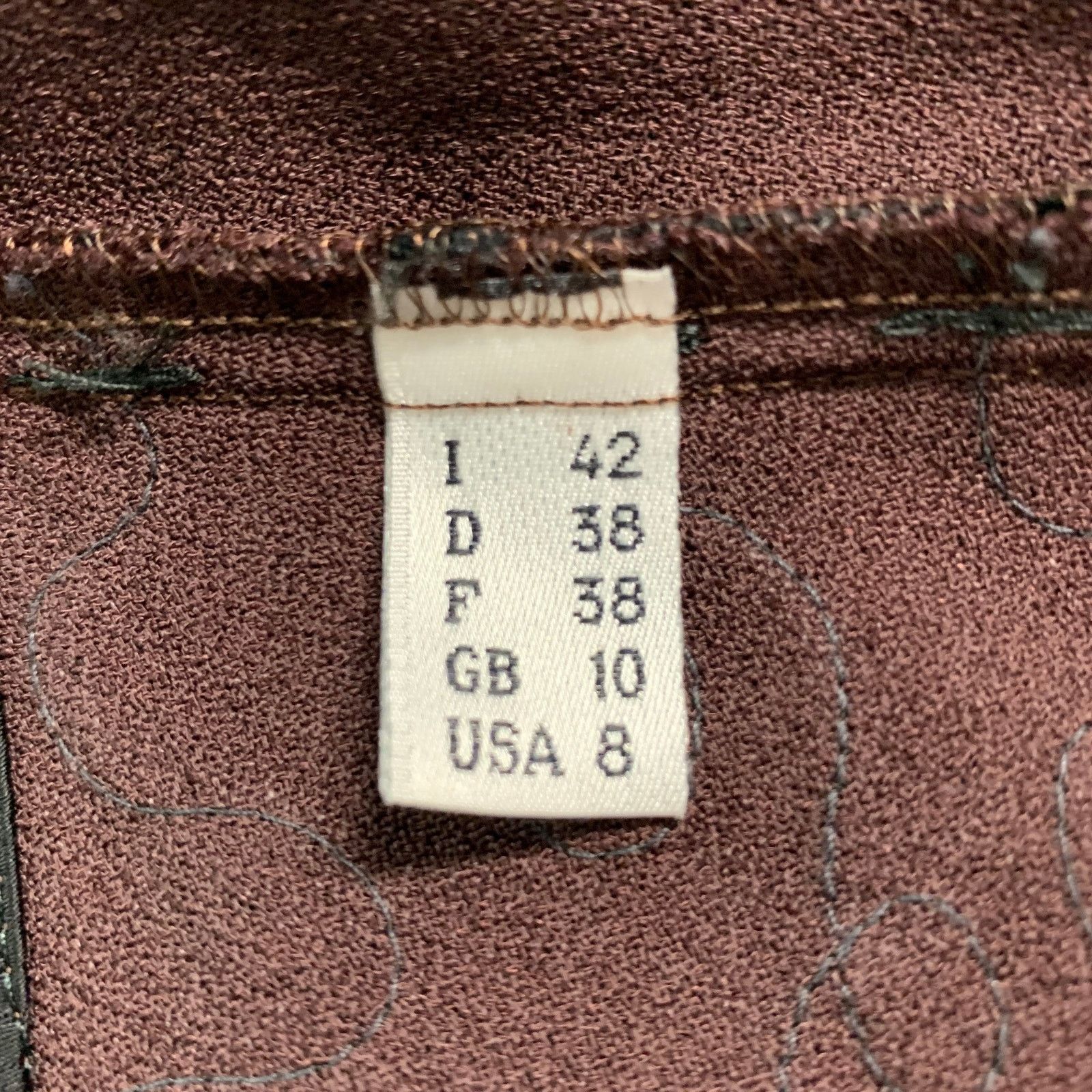 Jean Paul Gaultier JEAN PAUL GAULTIER VINTAGE Brown Black Polyester Blend Dress Size M / US 6-8 / IT 42-44 - 6 Thumbnail