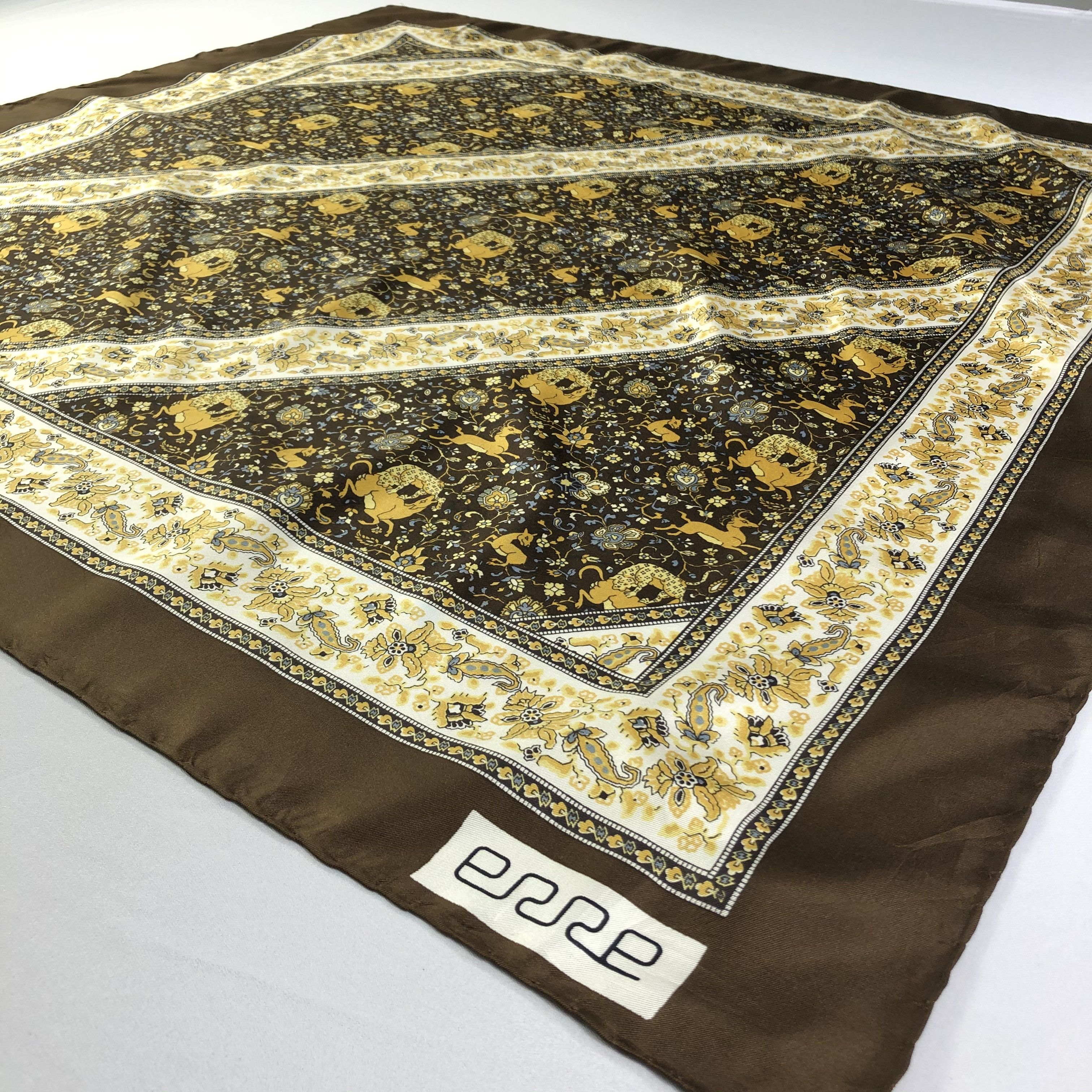 Vintage Vintage Silk Scarf Size ONE SIZE - 3 Thumbnail