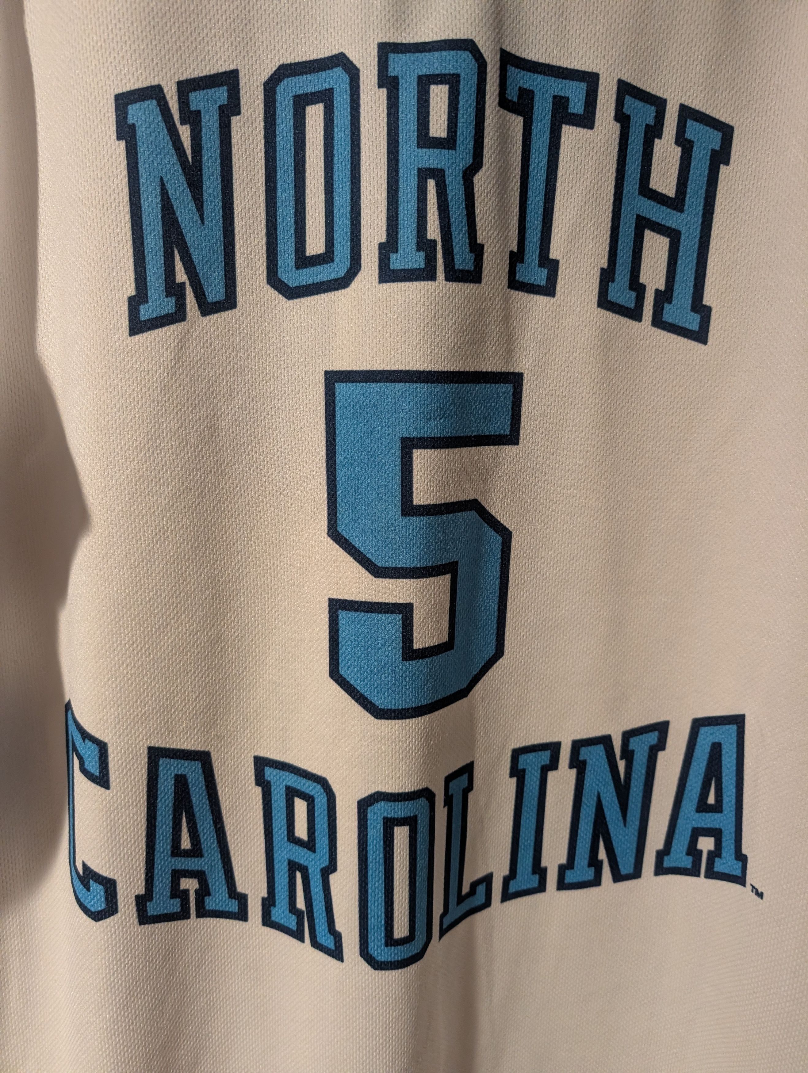 Nike VTG Nike North Carolina Tar Heels #5 Basketball Jersey XL Size US XL / EU 56 / 4 - 2 Thumbnail