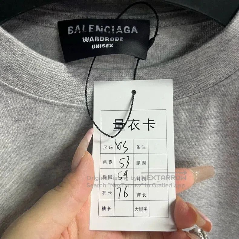 Balenciaga Balenciaga Gray Coke Oversized Short Sleeve T-Shirt. Size US XS / EU 42 / 0 - 5 Thumbnail