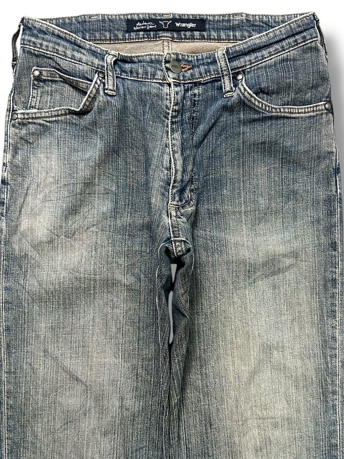 Wrangler Vintage Wrangler Authentic Western Jeans Straight & Mudwash Size US 30 / EU 46 - 2 Thumbnail