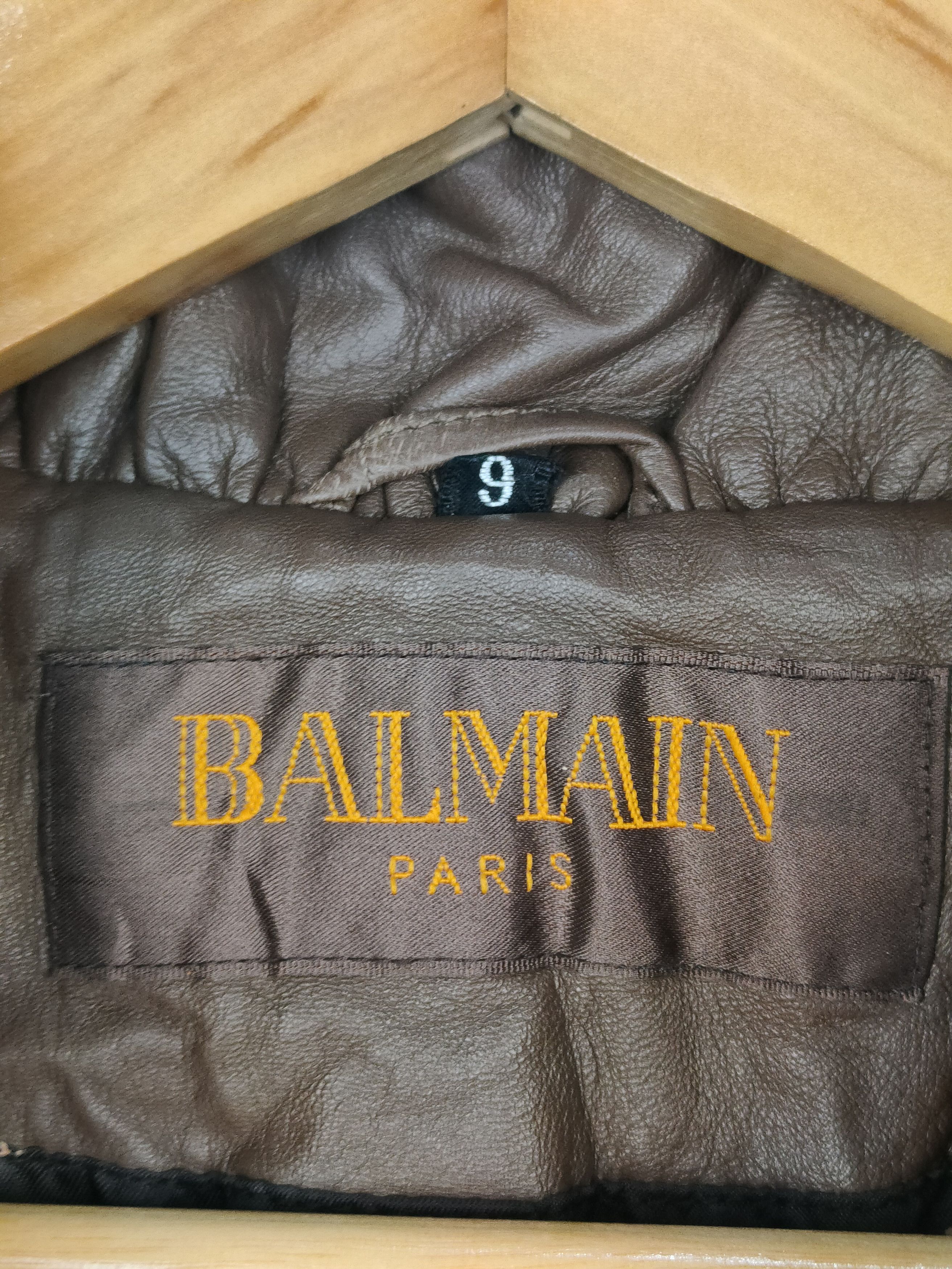 Balmain Balmain Paris Leather Trench Coat Size S / US 4 / IT 40 - 4 Thumbnail