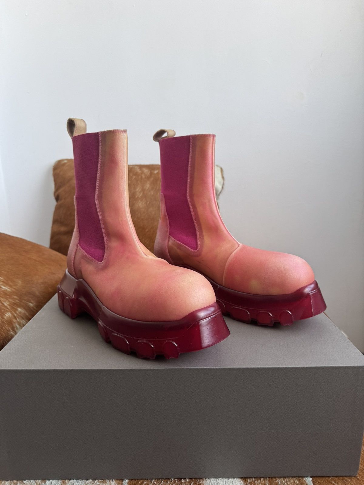 Rick Owens Rick Owens Beatle Bozo Tractor Boots Size US 9.5 / EU 42-43 - 1 Thumbnail
