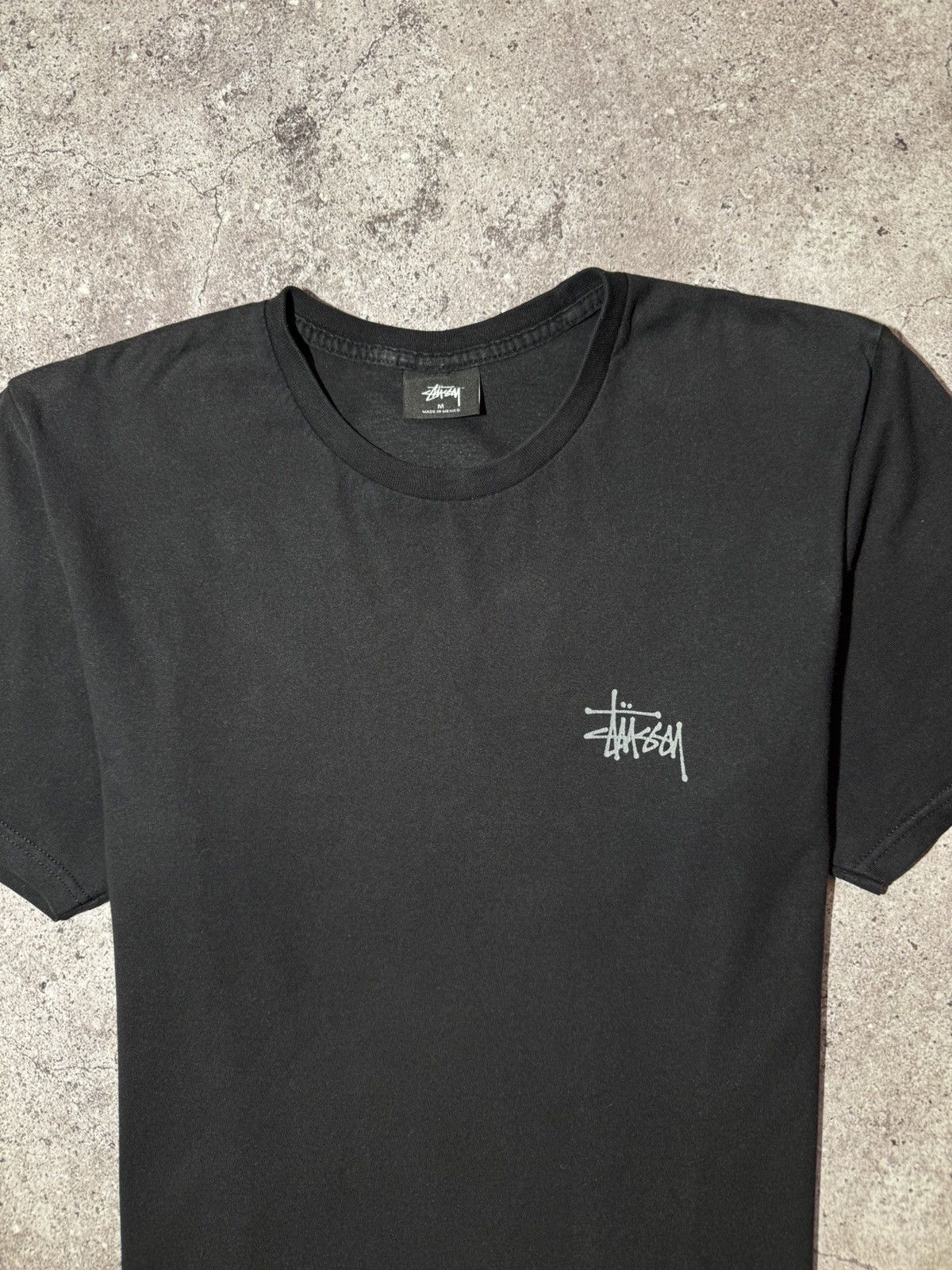 Stussy × Vintage Stussy Vintage Streetwear Big Logo Black T-shirt y2k cotton Size US M / EU 48-50 / 2 - 5 Thumbnail