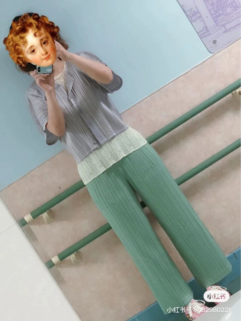 Issey Miyake Issey Miyake size:3 Matcha pleated pants Size 42" / US 20 - 2 Thumbnail