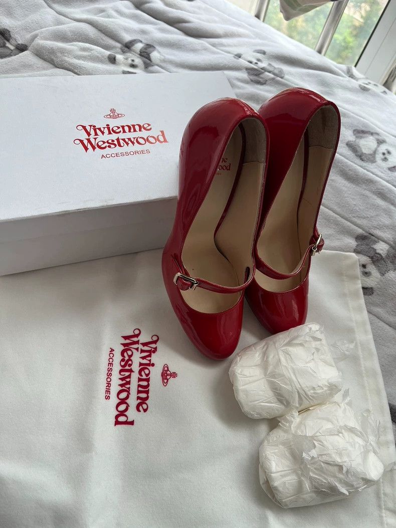 Vivienne Westwood Vivienne Westwood size os Large tote bag in red and blue ch Size US 7.5 / IT 37.5 - 1 Thumbnail