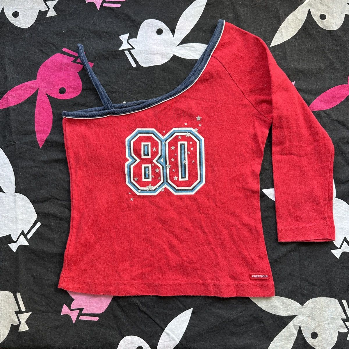 Japanese Brand × Seditionaries Asymmetrical One Shoulder Vintage Graphic Sporty Top 00s Size L / US 10 / IT 46 - 1 Thumbnail