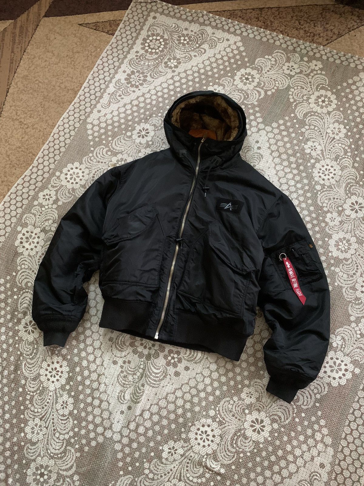 Alpha industries military style vintage bomber jacket