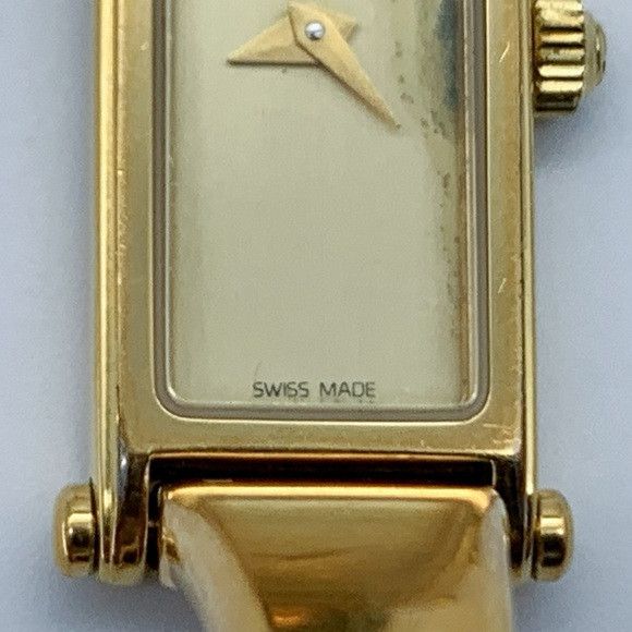 Gucci Vintage GUCCI 1500L Rectangular Gold Plated Quartz Watch Size ONE SIZE - 8 Thumbnail