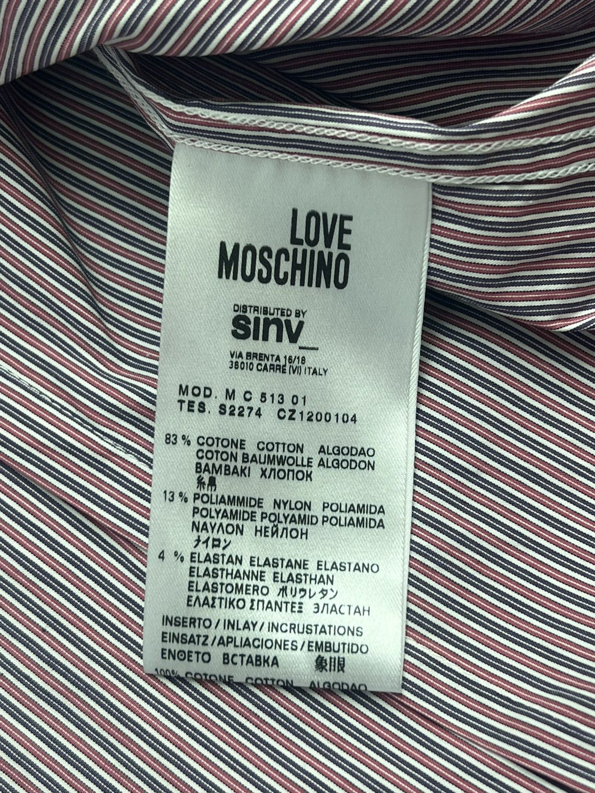 Moschino × Vintage Vintage MOSCHINO Big Logo Short Sleeve Shirt size XL Size US XL / EU 56 / 4 - 10 Thumbnail