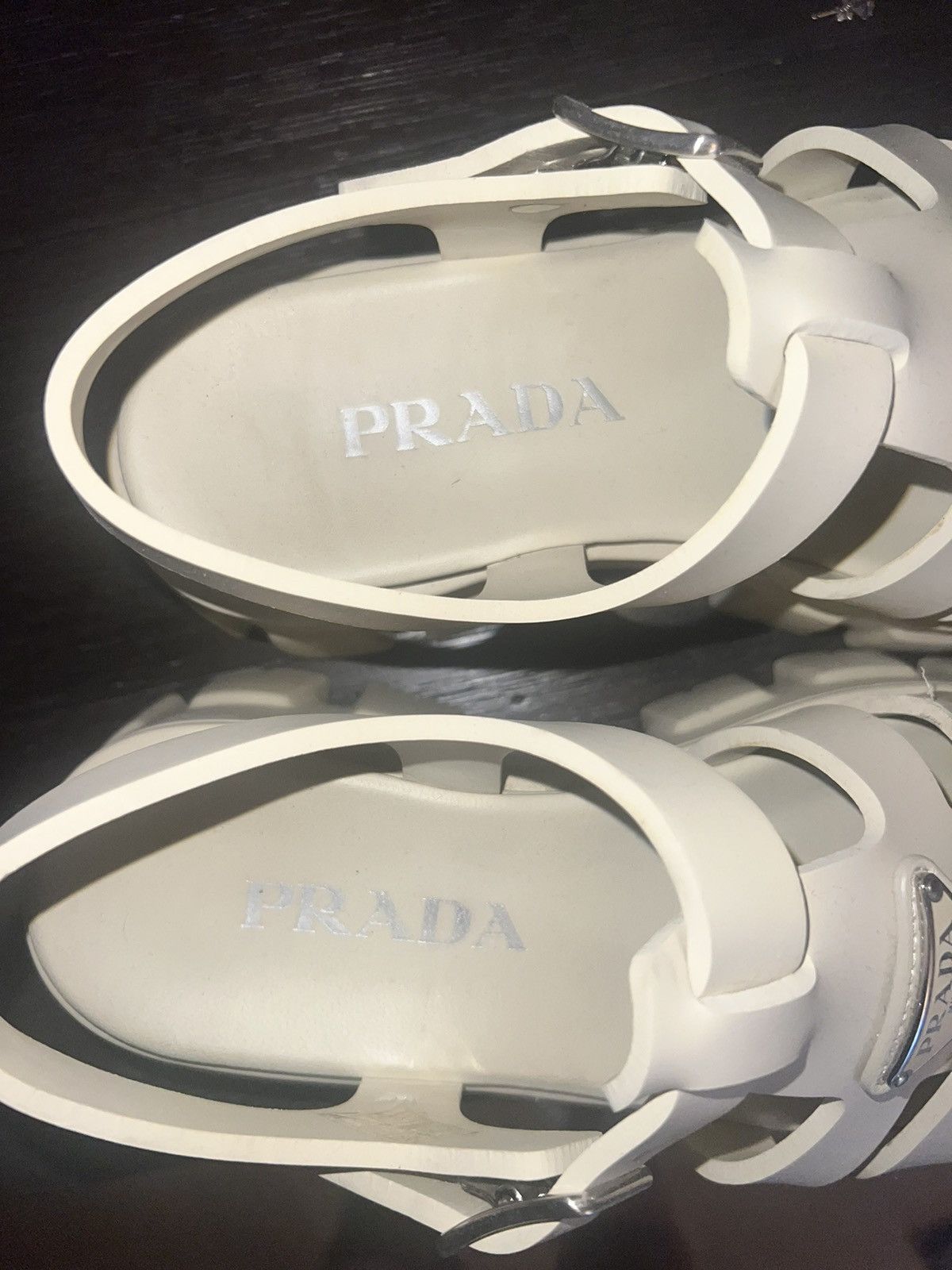 Prada Prada Rubber Monolith sandals in Quartz 39/9 Size US 9 / IT 39 - 6 Thumbnail