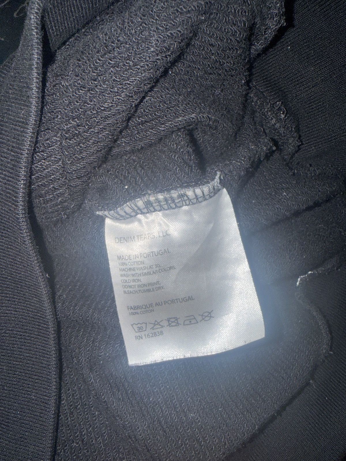 DENIM TEARS Denim Tears Cotton Wreath Hoodie 'Black White' Size US XL / EU 56 / 4 - 2 Thumbnail