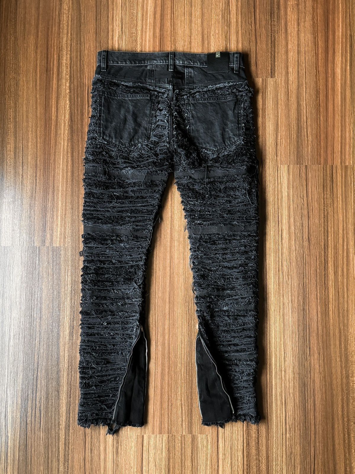 1017 ALYX 9SM × Blackmeans 1017 Alyx 9SM Blackmeans Distressed Jeans (2024) Black Size US 30 / EU 46 - 2 Thumbnail
