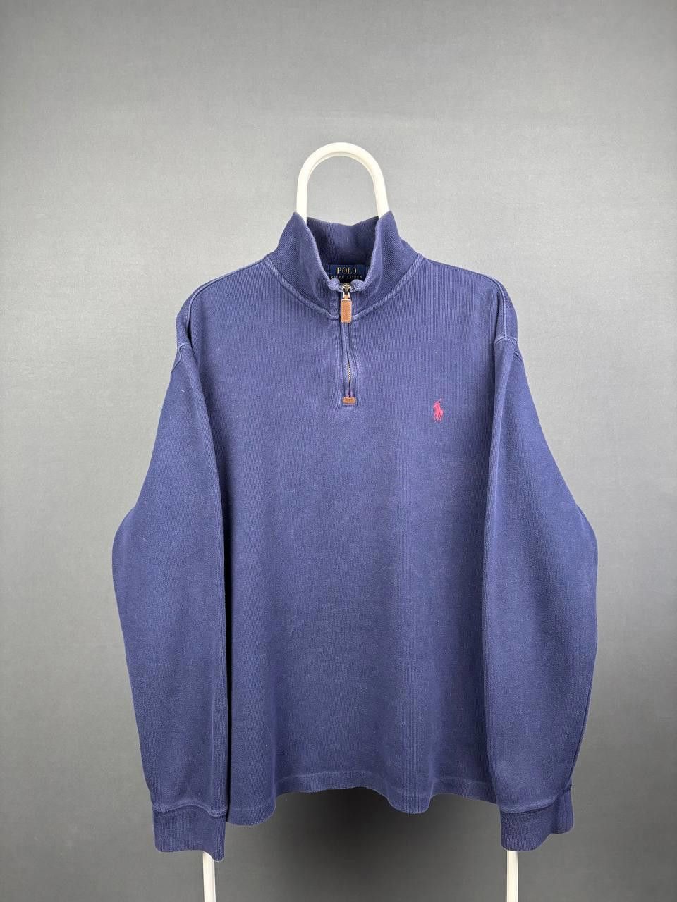Polo Ralph Lauren Ralph Lauren Sweater Size L Blue 1/4 Zip Vintage Size US L / EU 52-54 / 3 - 1 Thumbnail