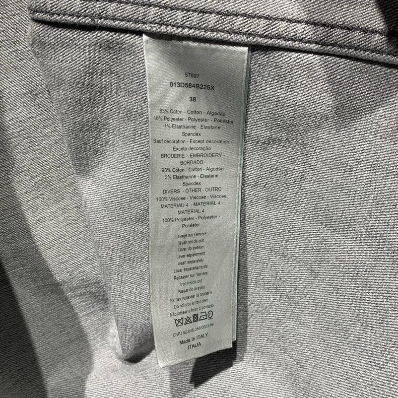 Dior Dior Size 38 Badge denim shirt jacket 2501-Nextarrow Size US XXS / EU 40 - 4 Thumbnail