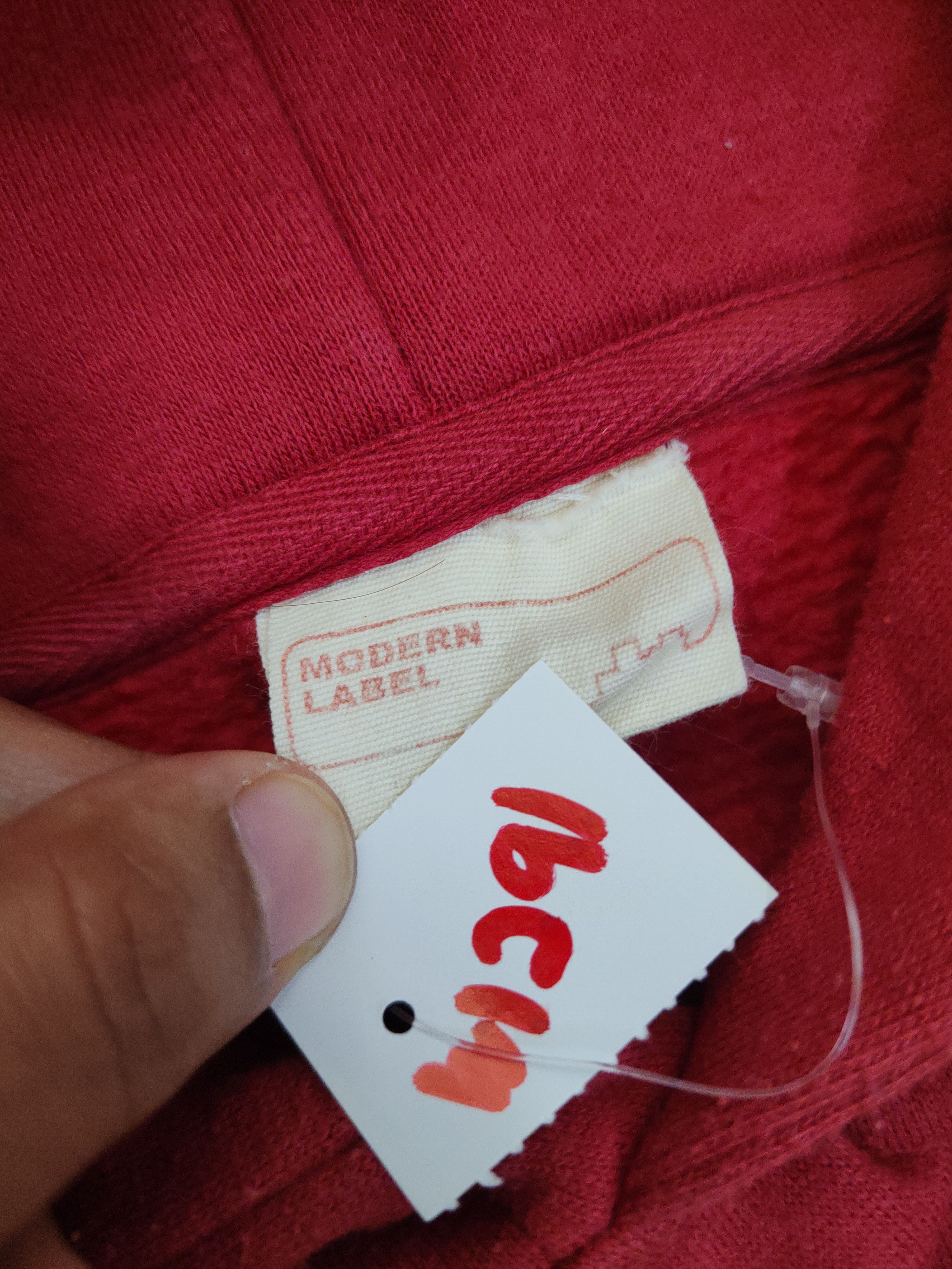 Japanese Brand Modern Label Red Hoodie Sweatshirts #W1291 Size US M / EU 48-50 / 2 - 12 Thumbnail