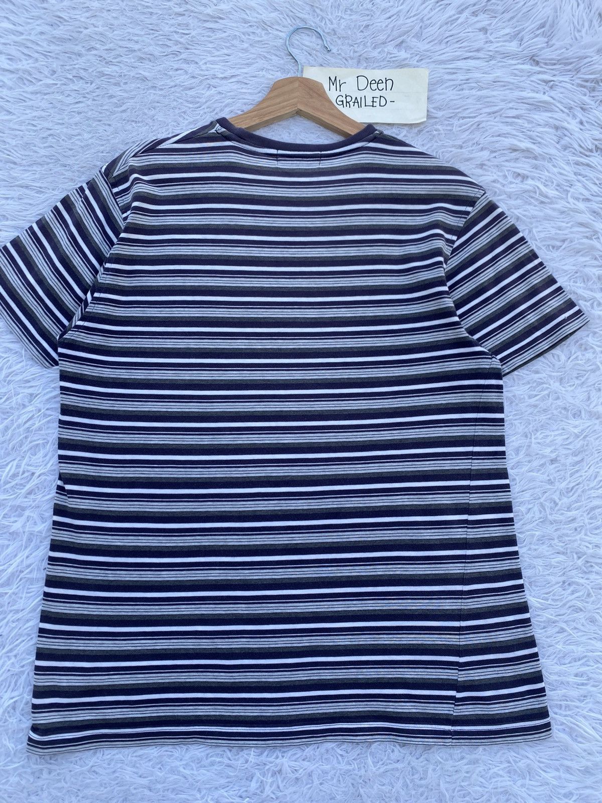 Yves Saint Laurent Rare Vintage YSL Yves Saint Laurent Stripes Tshirt Size US S / EU 44-46 / 1 - 17 Thumbnail