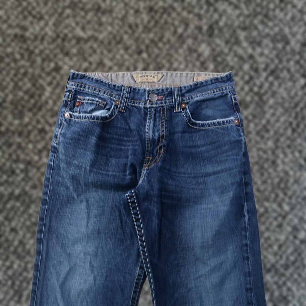 Denime BIG STAR Jeans Mens 32x33 Blue Denim Straight 5-Pocket Regular Waist Belt Loops Vintage No N/A Size US 32 / EU 48 - 1 Thumbnail