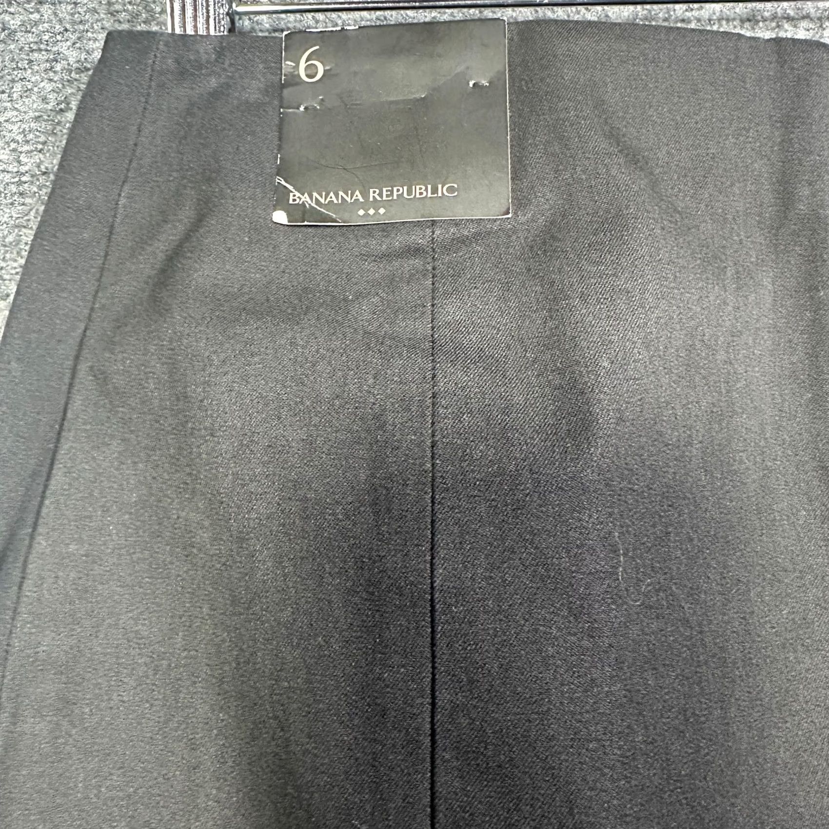 Banana Republic Banana Republic Skirt Womens 6 Black Cotton Stretch Pencil Back Zip Vent NEW Size 28" / US 6 / IT 42 - 8 Thumbnail
