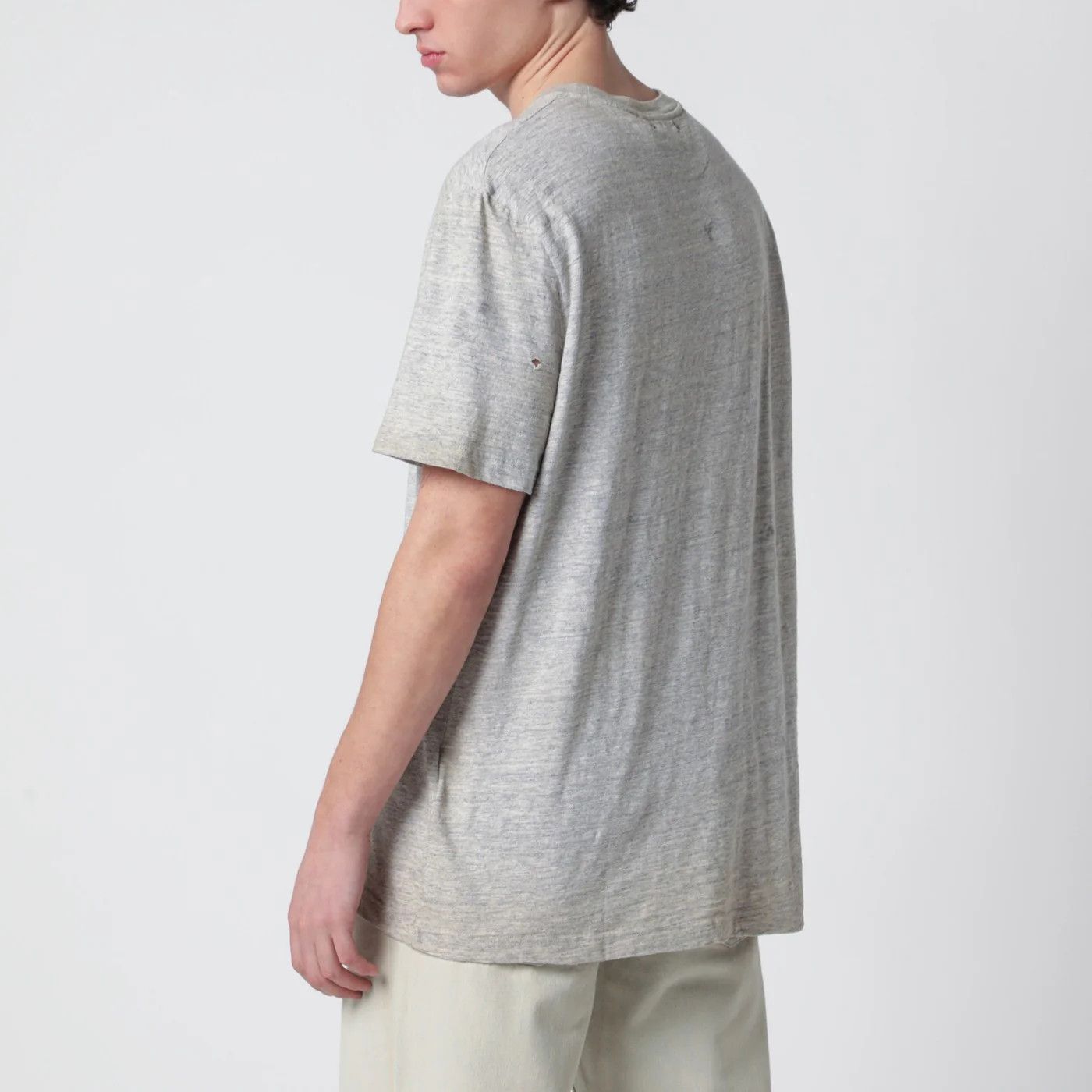 Golden Goose o1d2blof0426 Short Sleeve T-Shirt With Print in Grey Size US L / EU 52-54 / 3 - 3 Thumbnail
