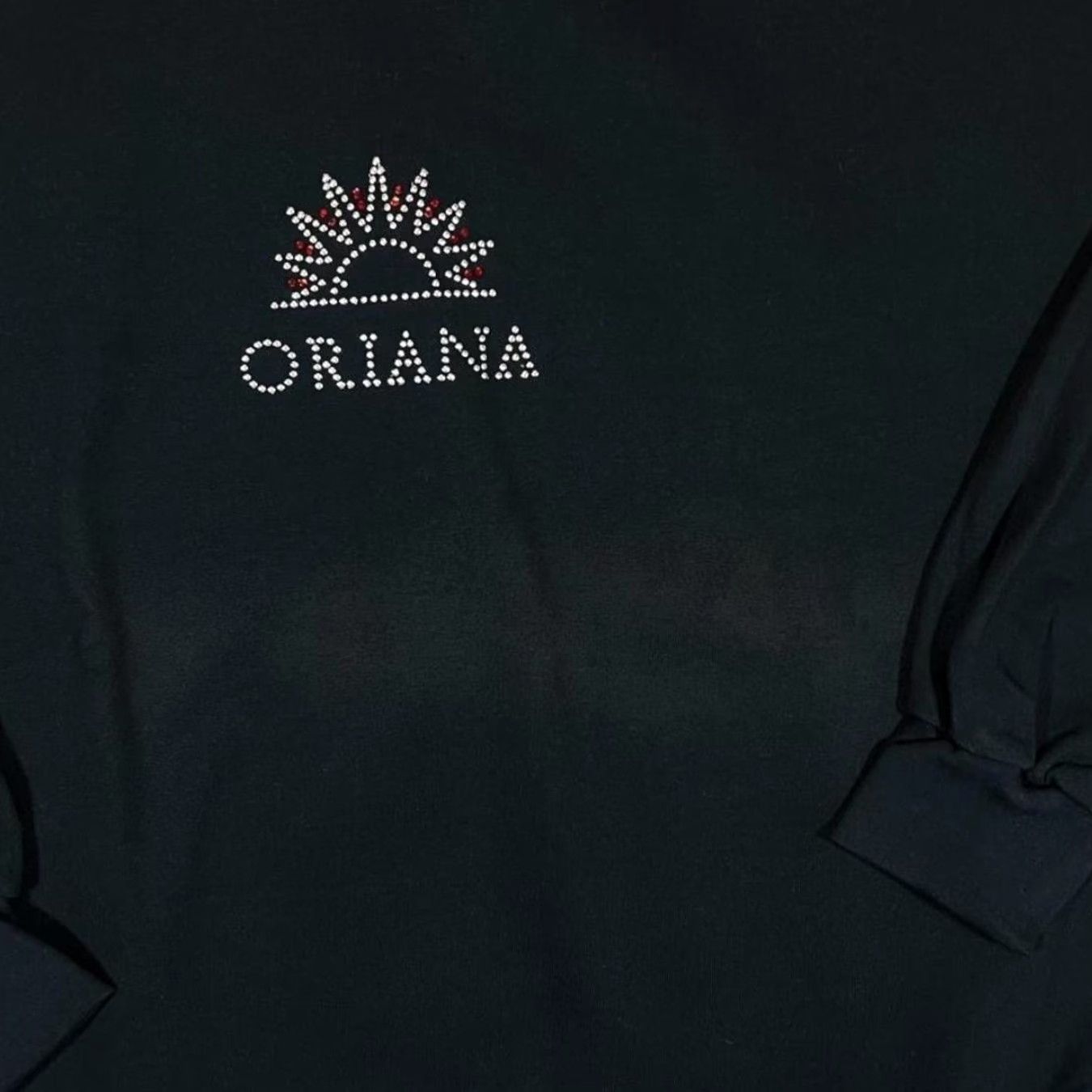 Vintage Vintage Hossacks Oriana Diamante Souvenir Graphic Crewneck Sweatshirt XL Black Mens Pullover Long Sleeve Sweatshirt Size US XL / EU 56 / 4 - 5 Thumbnail