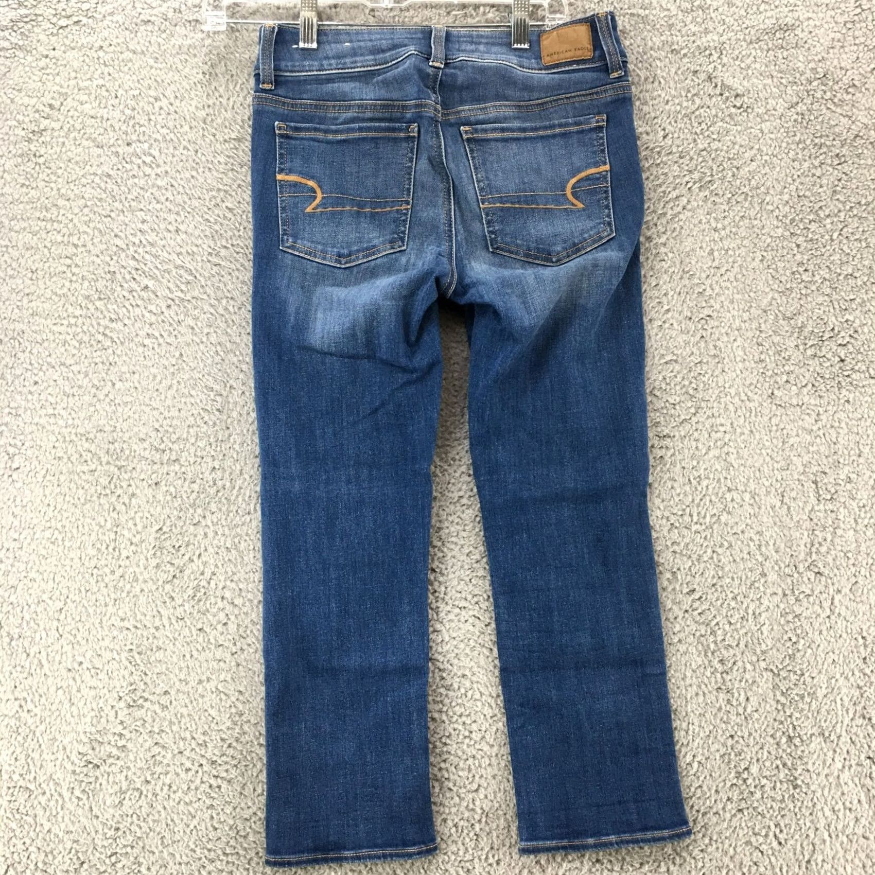 American Eagle Outfitters American Eagle Outfitters Jeans Womens 4 Blue Denim Mid Waisted Zip Fly Pockets Straight Jeans Size 27" / US 4 / IT 40 - 5 Thumbnail