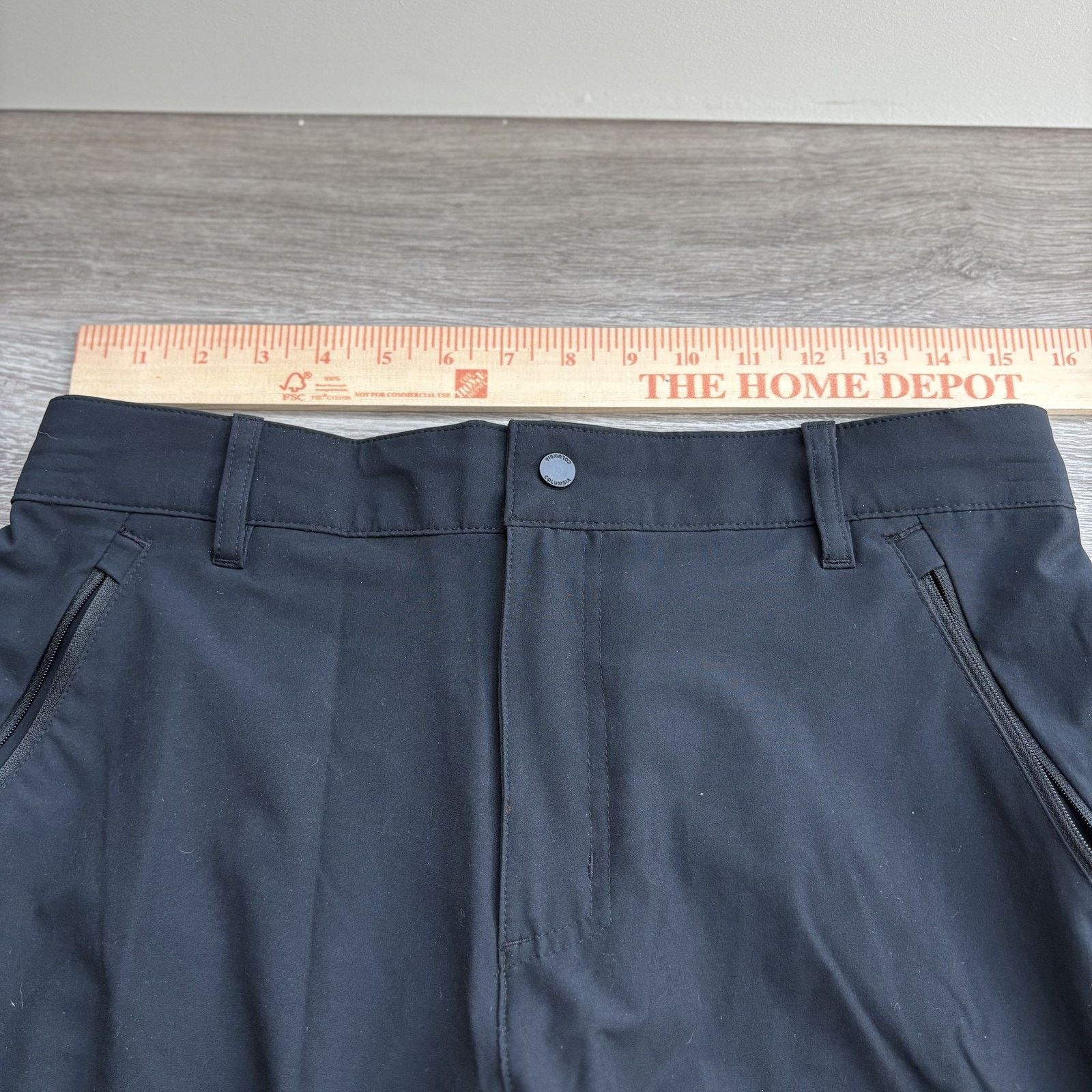 Columbia Columbia Mens Hiking Pants 32x42 Black Stretch Zip Pockets Size 32" / US 10 / IT 46 - 6 Thumbnail