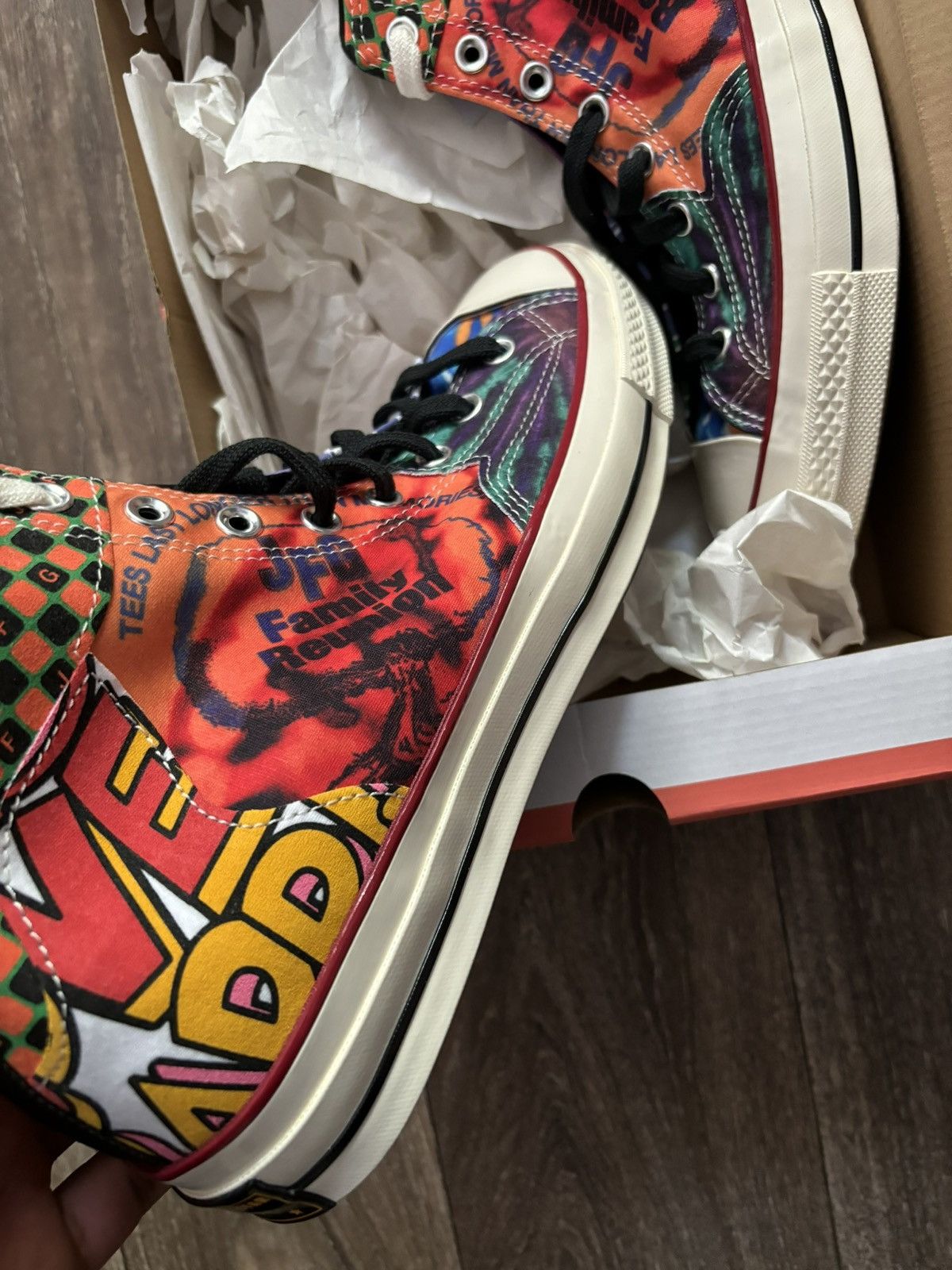 Converse Joe Freshgoods x Chuck 70 High 'JFG Graphic Tee Collage Size US 11 / EU 44 - 2 Thumbnail