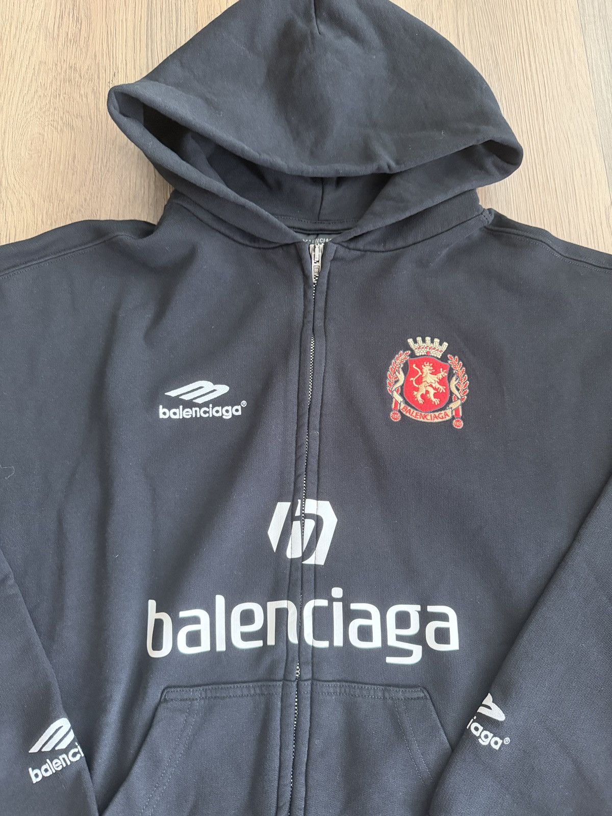 Balenciaga Balenciaga Soccer Hoodie Size US M / EU 48-50 / 2 - 2 Thumbnail