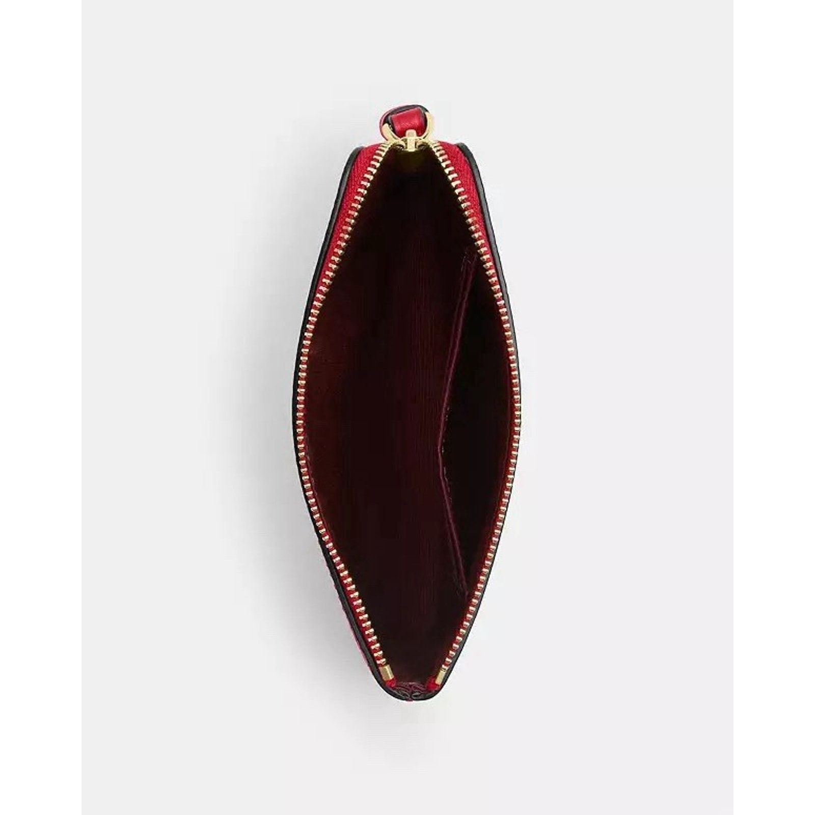 Coach NWT Coach CAQ75 Corner Zip Wristlet In Gold/Bold Red Size ONE SIZE - 5 Thumbnail