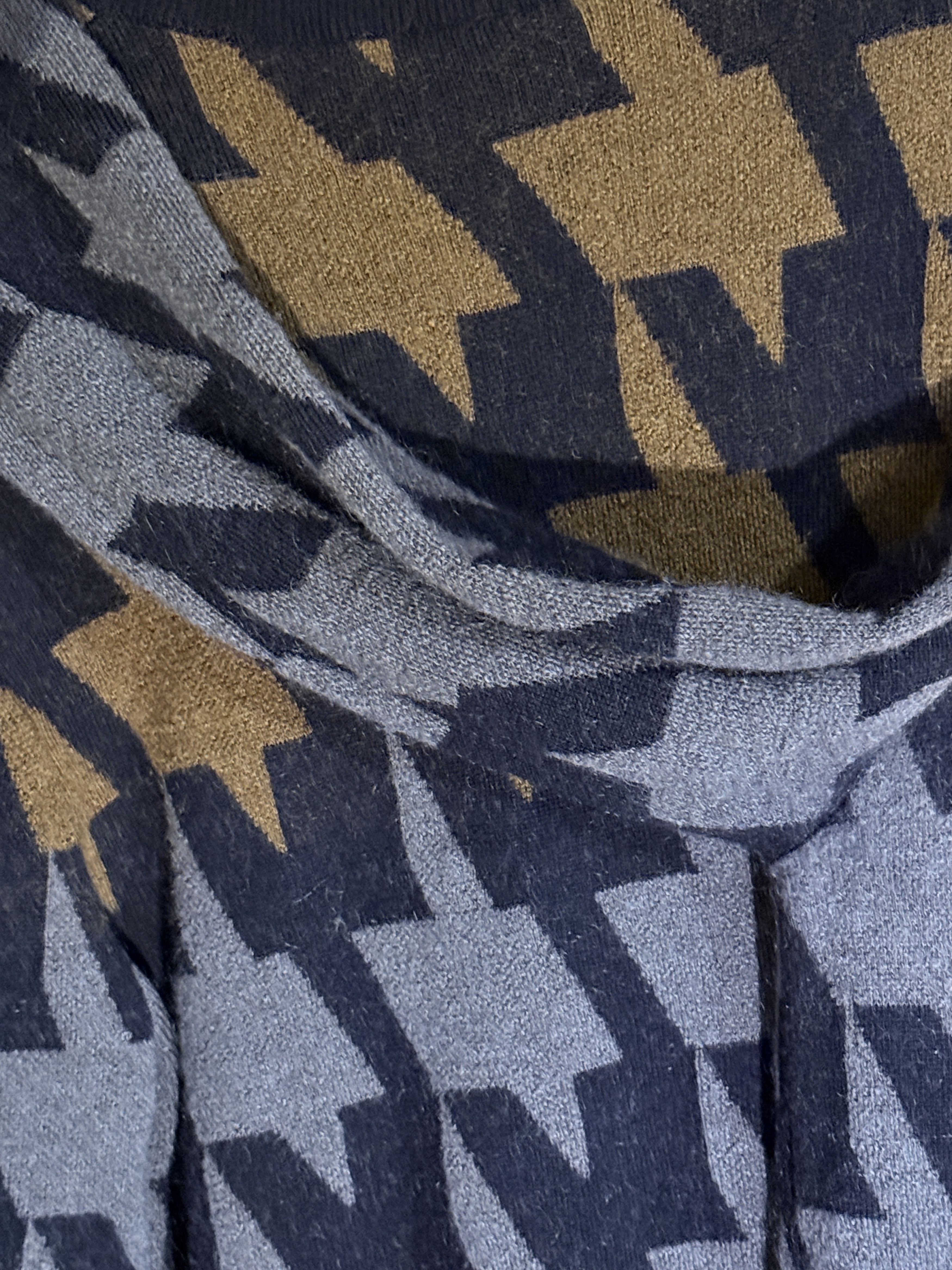 Paul Smith Paul Smith Small Gold Grey Wool Pattern Houndstooth Merino Size US S / EU 44-46 / 1 - 3 Thumbnail