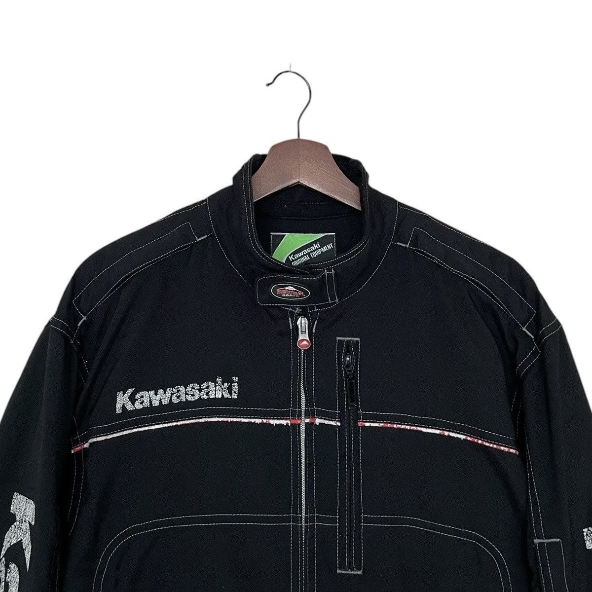 Vintage Vintage Brand Kushitani Kawasaki Bikers Jacket 1990s Size US L / EU 52-54 / 3 - 7 Thumbnail