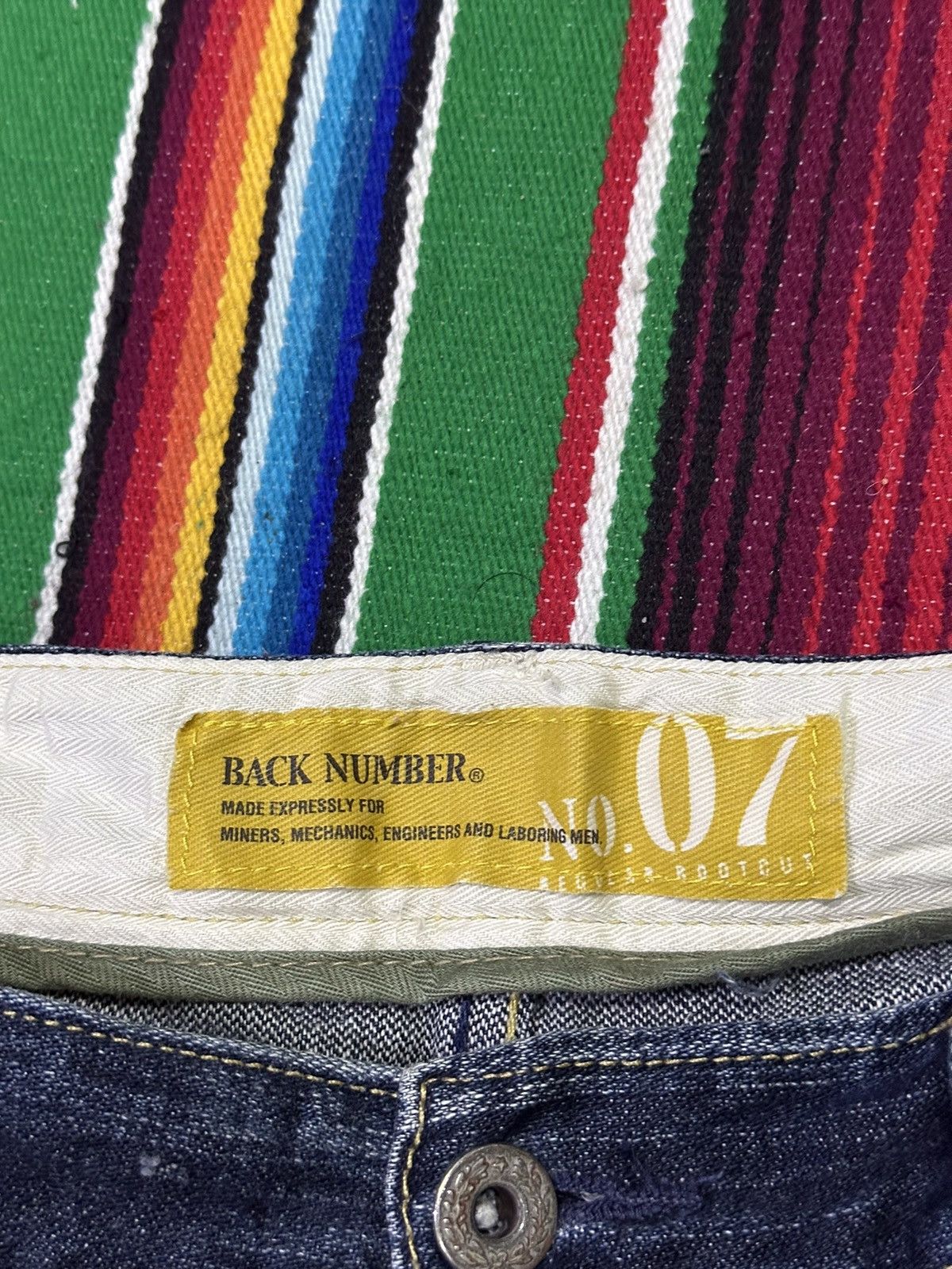 Kapital Back Number💥Vintage distress denim back number . Size US 34 / EU 50 - 9 Thumbnail