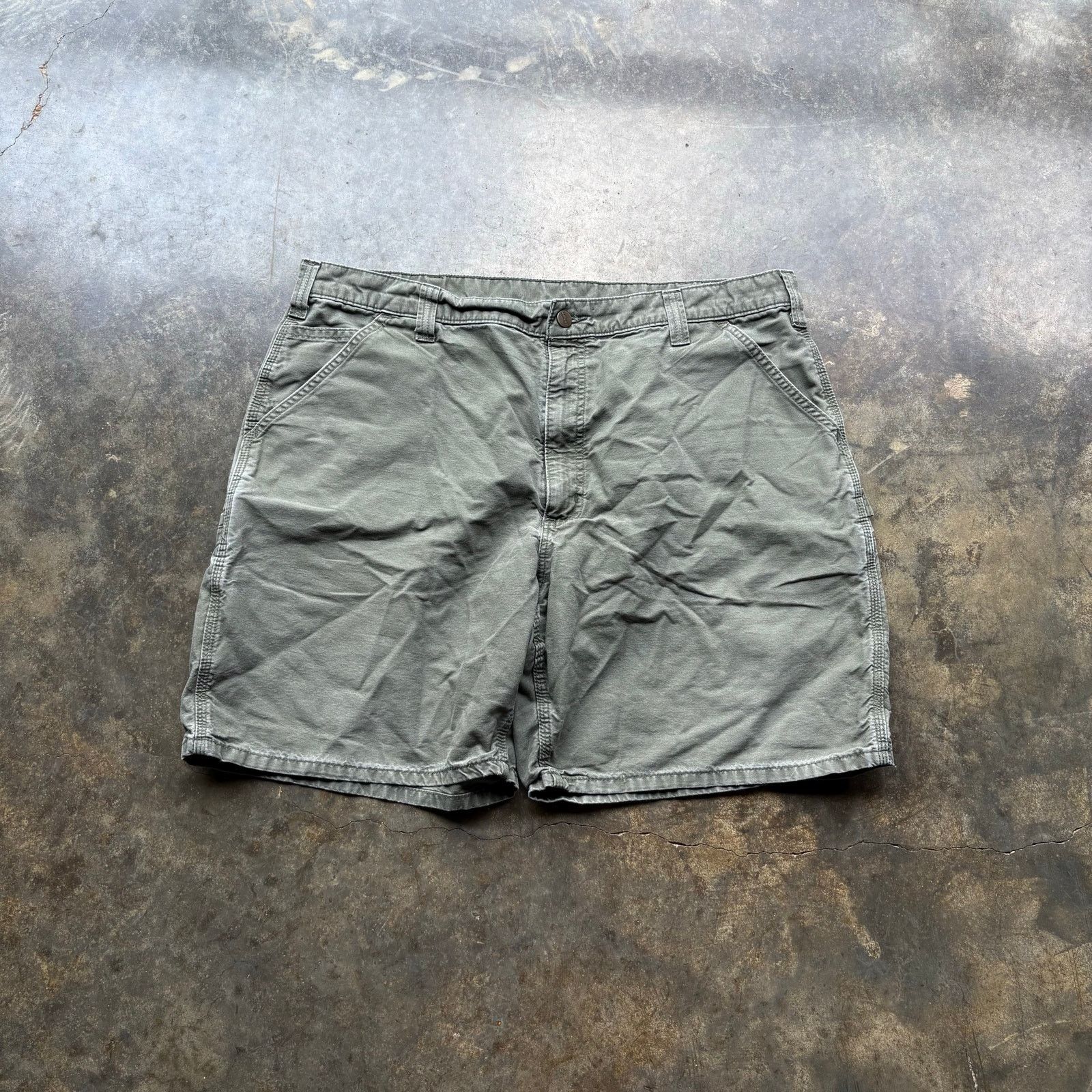 Carhartt Vintage Essential Moss Green Carhartt Shorts Size US 40 / EU 56 - 2 Thumbnail