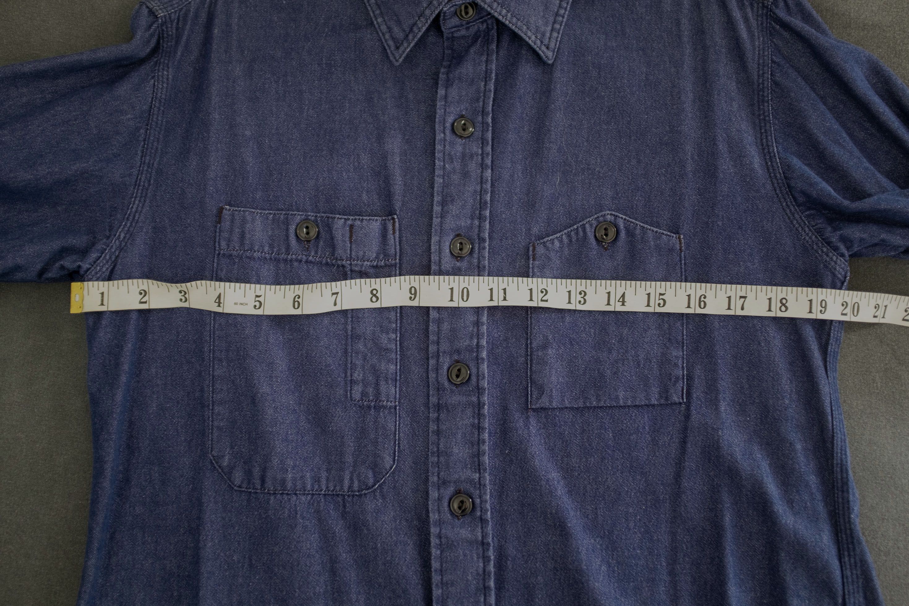 Engineered Garments Engineered Garments Light Weight Denim Work Shirt Size US S / EU 44-46 / 1 - 3 Thumbnail