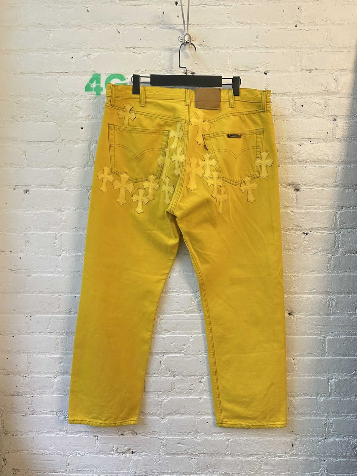 Chrome Hearts CHROME HEARTS YELLOW PATCHED HARDWARE DENIM Size US 36 / EU 52 - 1 Thumbnail